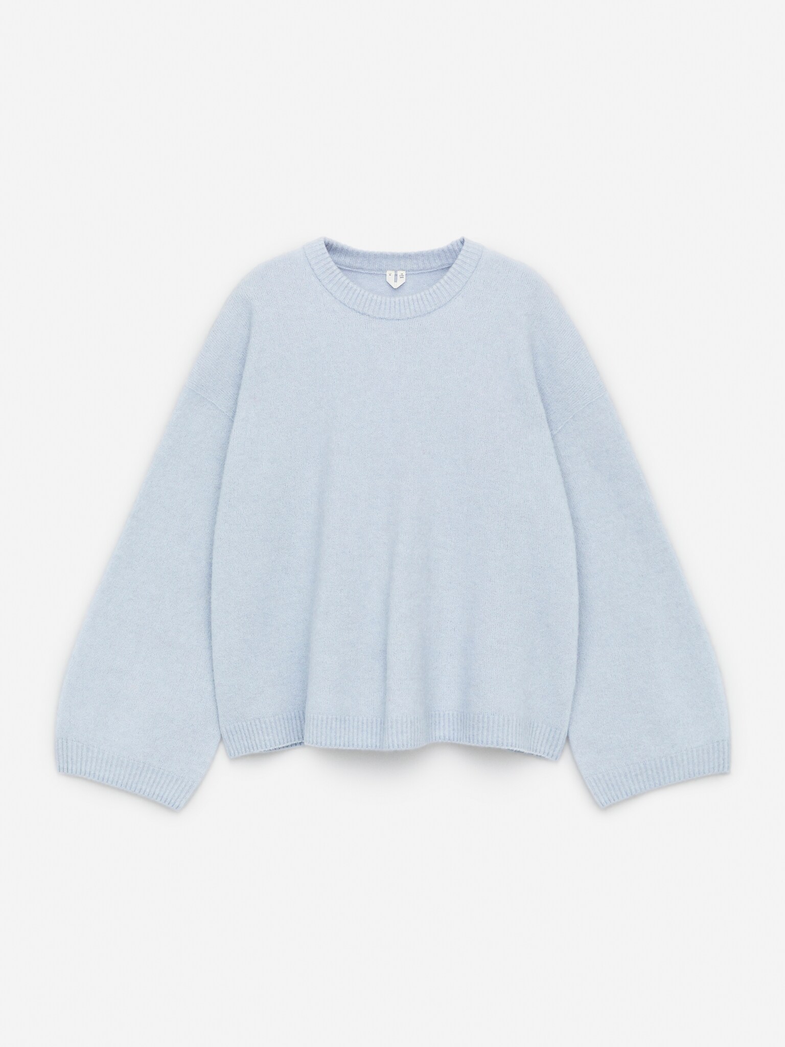 Pull en mélange de laine et d'alpaga - Bleu ciel/Blanc cassé/Noir/Beige/Bordeaux foncé/Rose poudré/Rouge/Violet/Gris clair/Rouge-orangé/Bleu