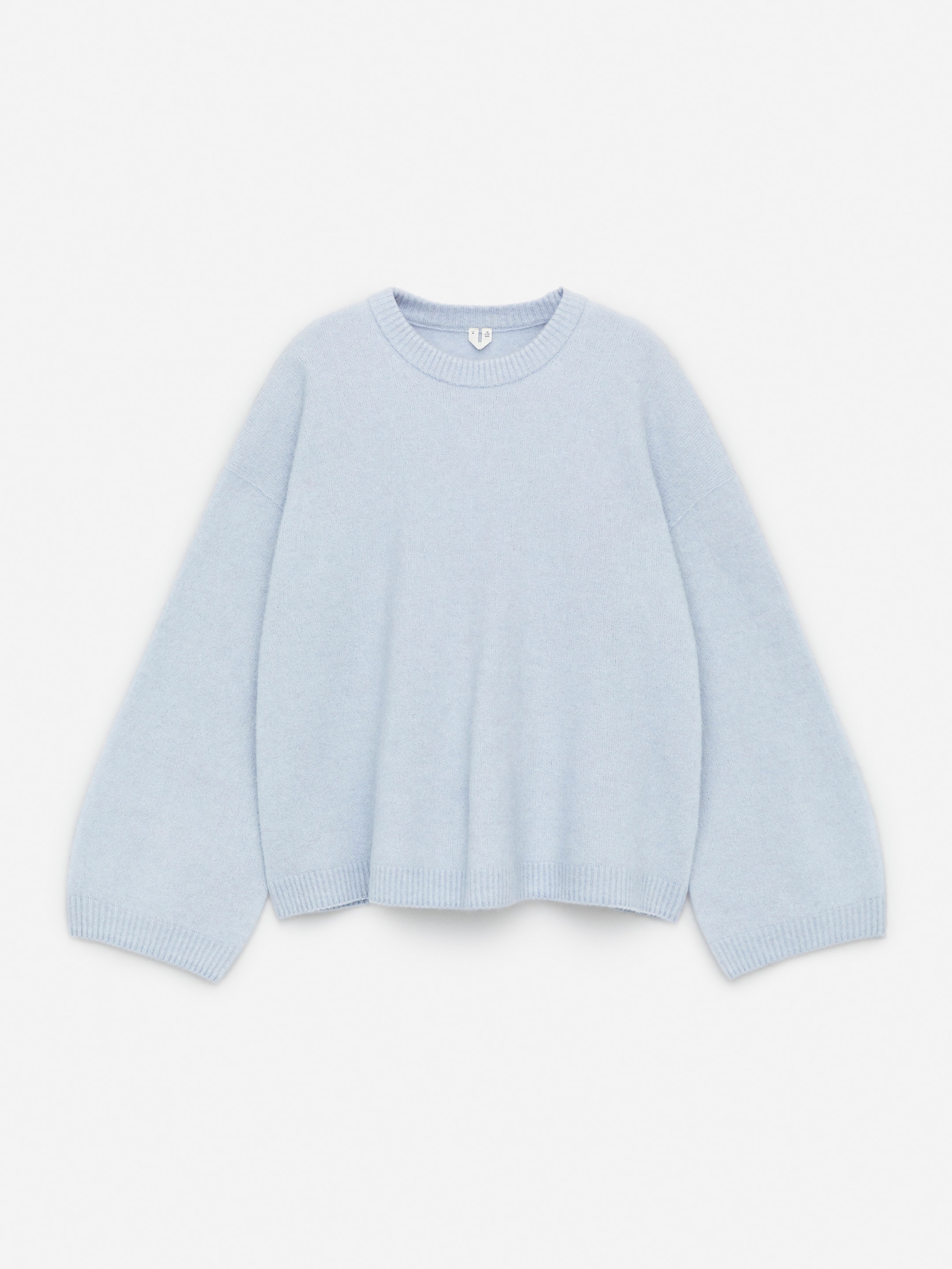 Alpaca-Wool Blend Jumper - Light Blue - Oversized - Women - StillMedia/DescriptiveStillLife - 1