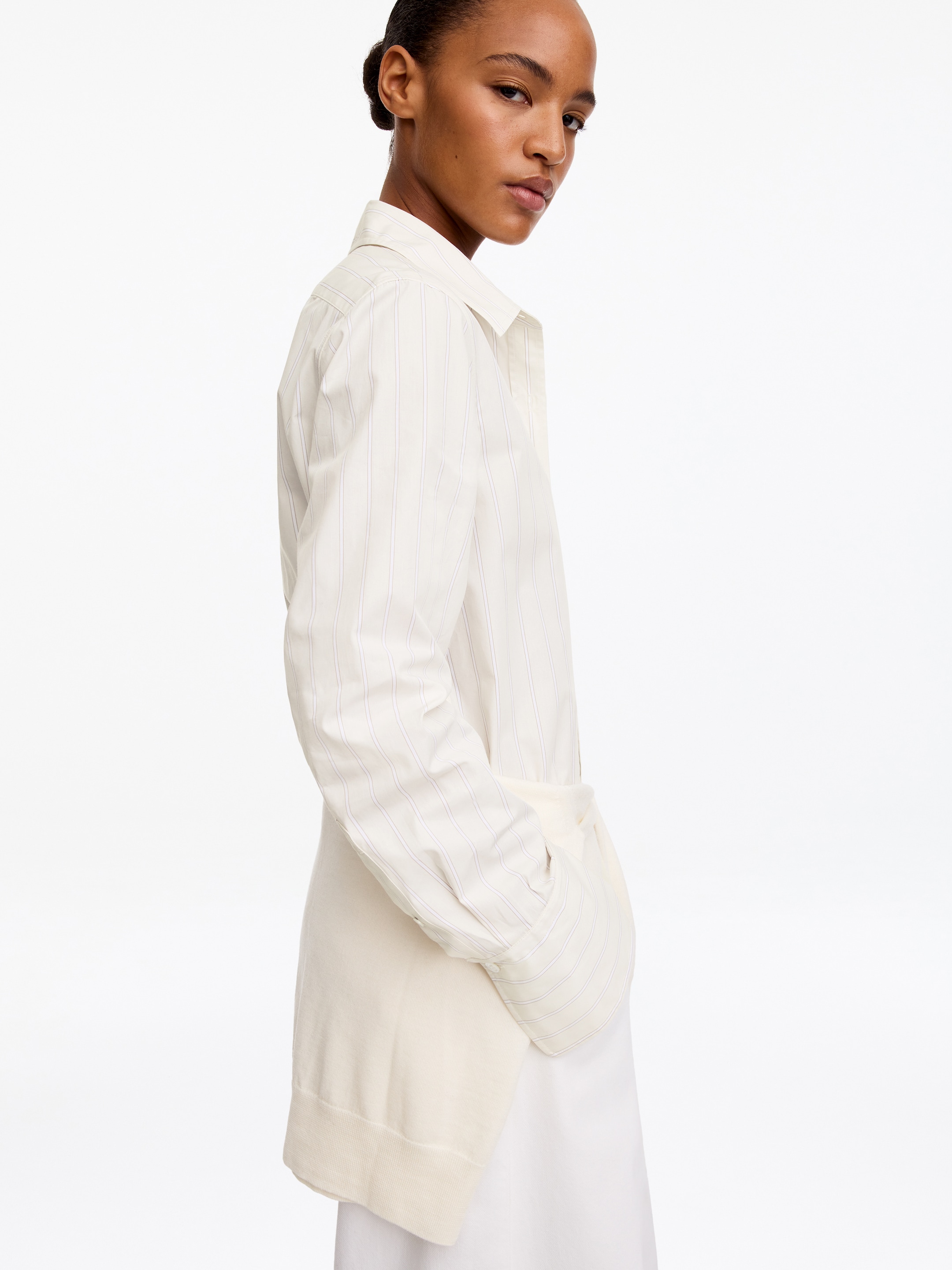 Smokinghemd aus Baumwolle - Cremeweiß - Regular Fit - women - StillMedia/Lookbook - 3