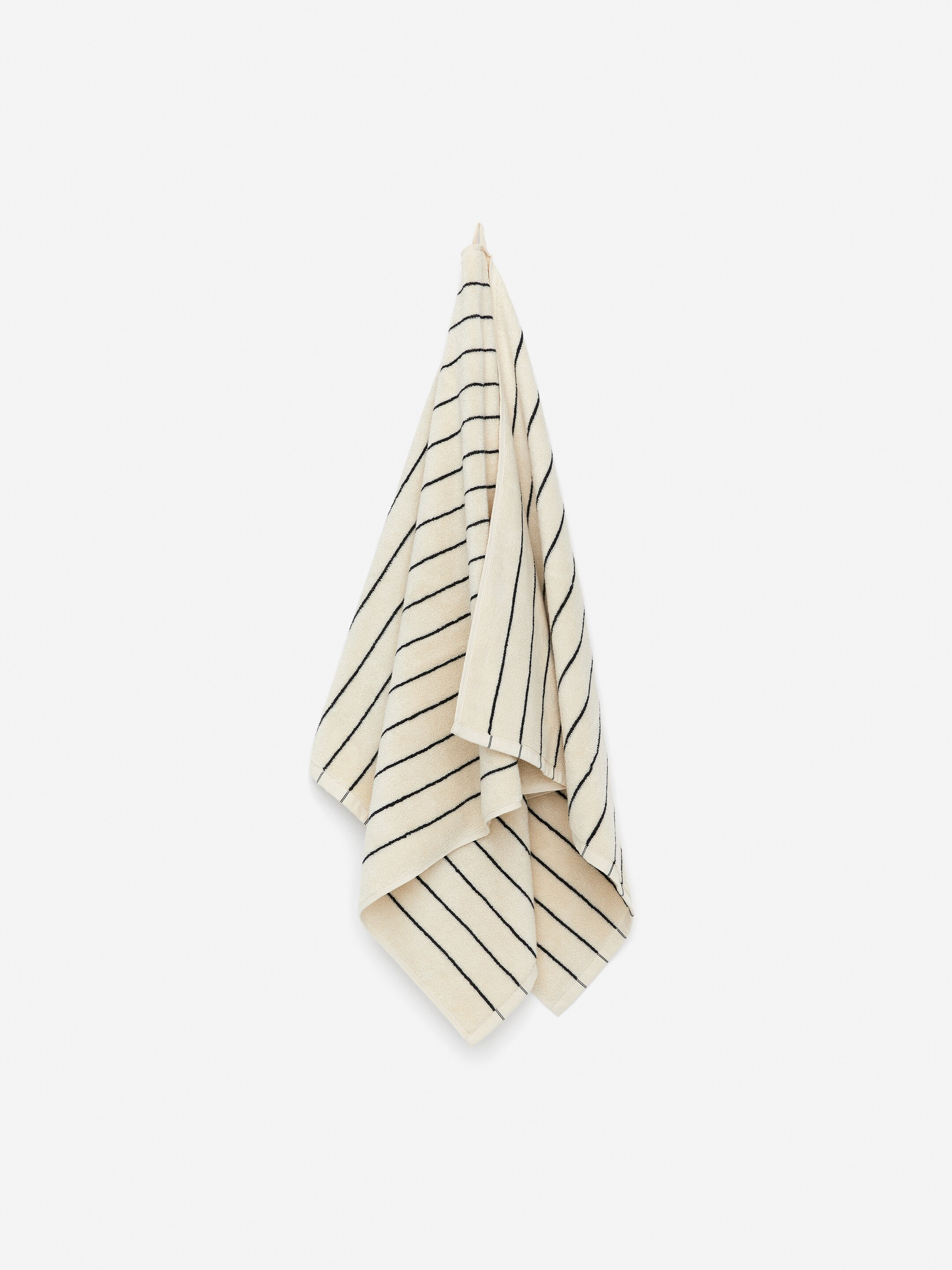 View larger image: Bath Towel 70 x 140 cm - Off White/Black - Home All | H&M GB 1