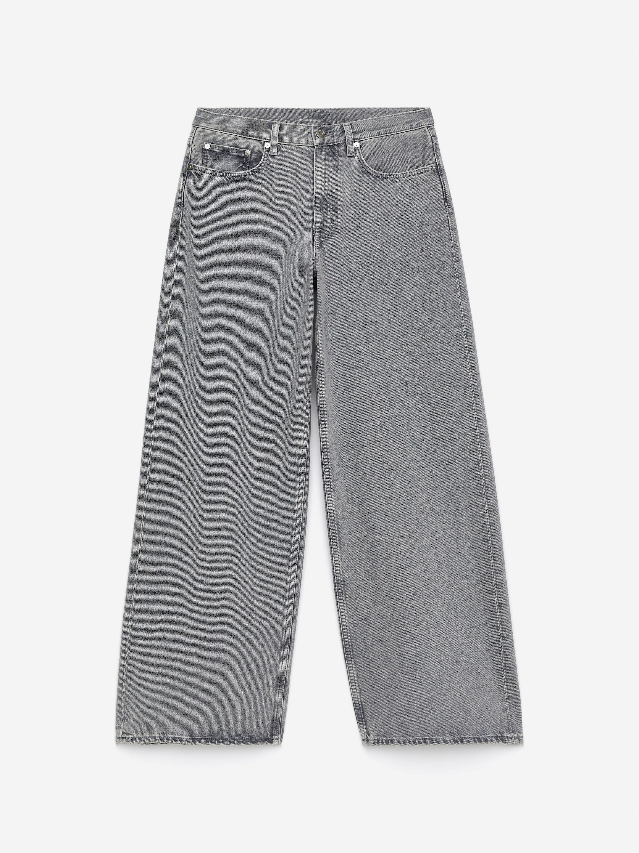 Größeres Bild anzeigen: CLOUD Loose Jeans mit weitem Bein - Grau - Ladies | H&M AT 5