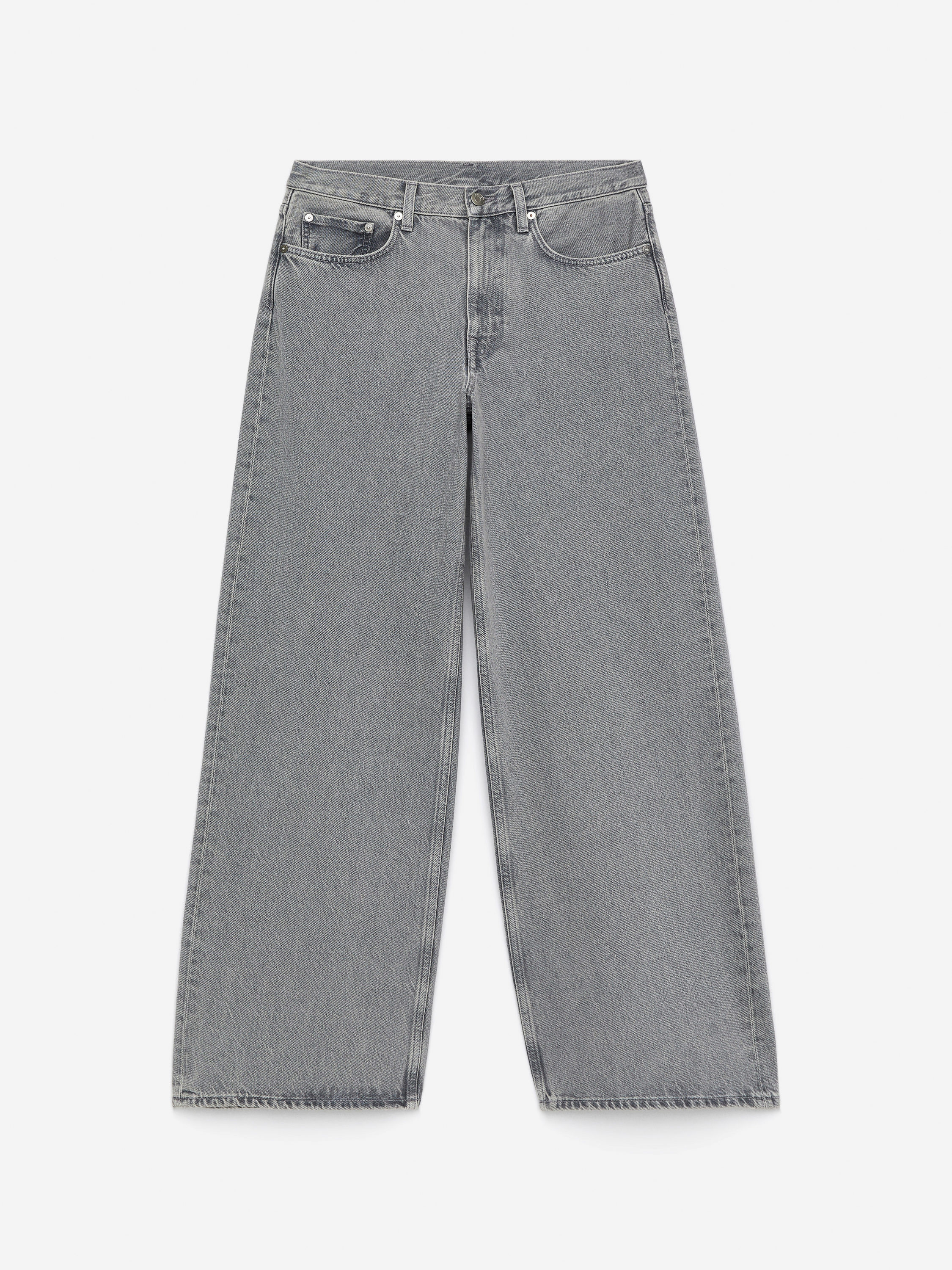 CLOUD Loose Wide Jeans - Grey - Relaxed fit - Women - StillMedia/DescriptiveStillLife - 1