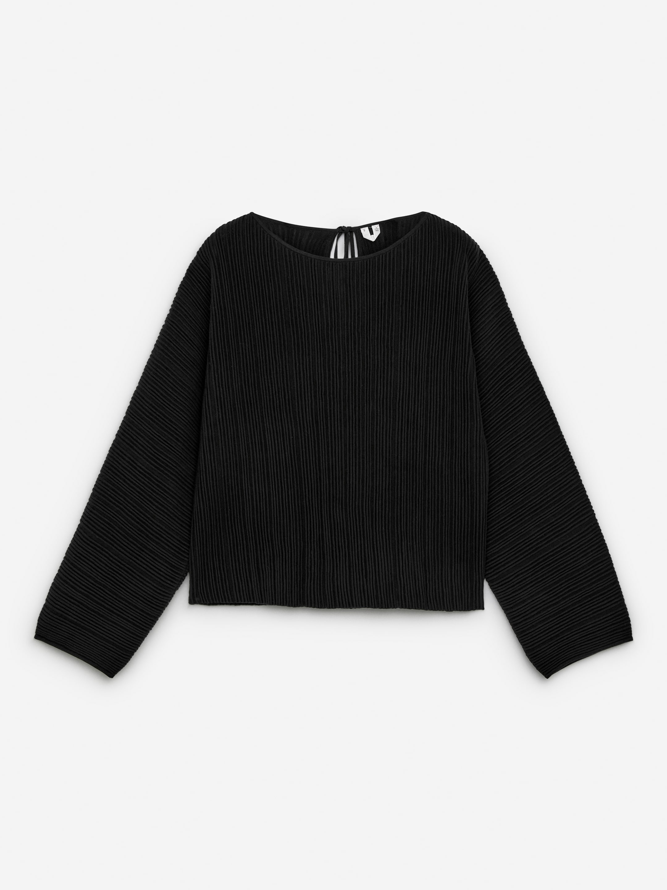 Rib-Knit Top - Black - Loose fit - Women - StillMedia/DescriptiveStillLife - 2