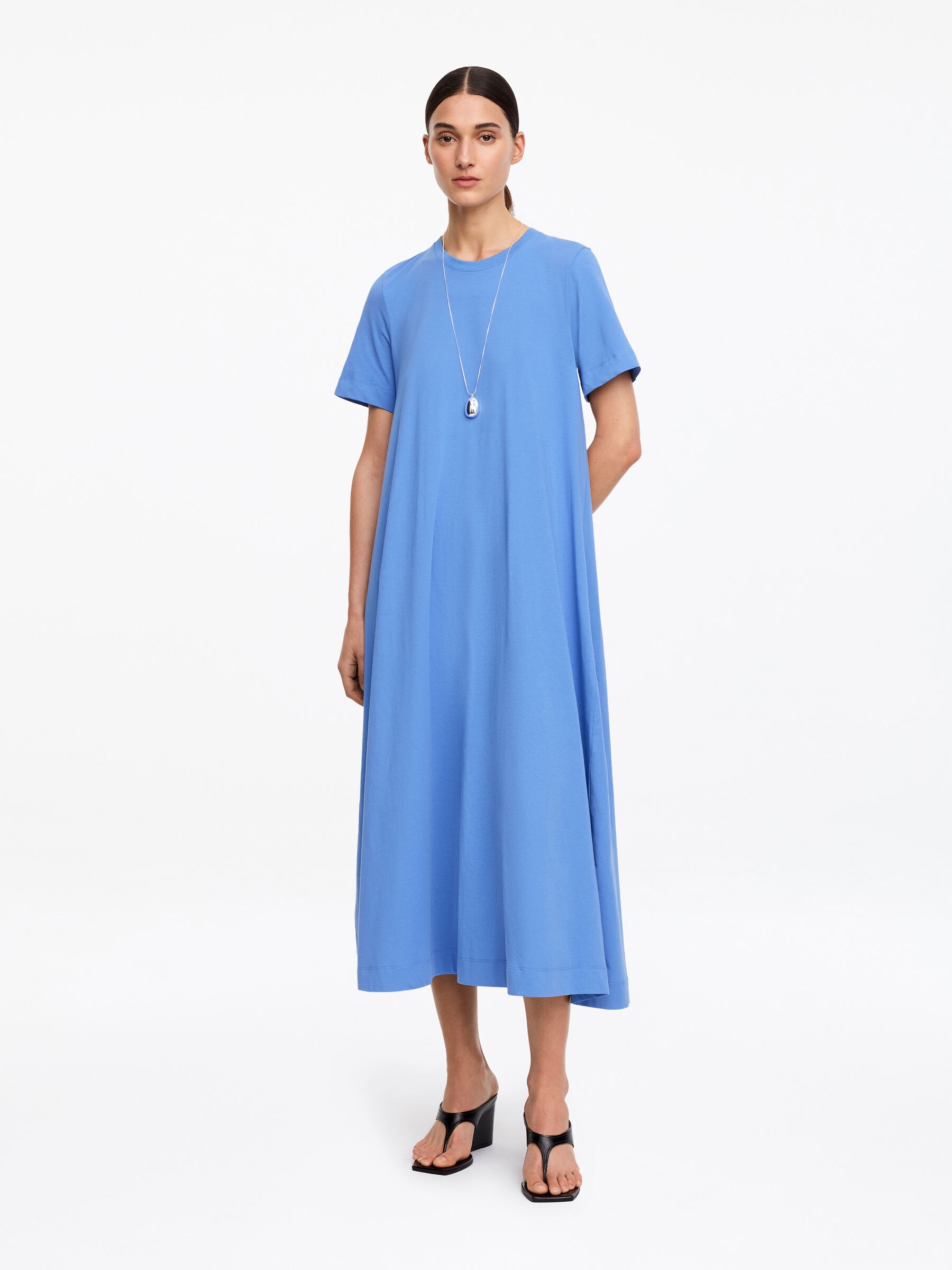 Maxivestido camiseta-#5B71A4-19161