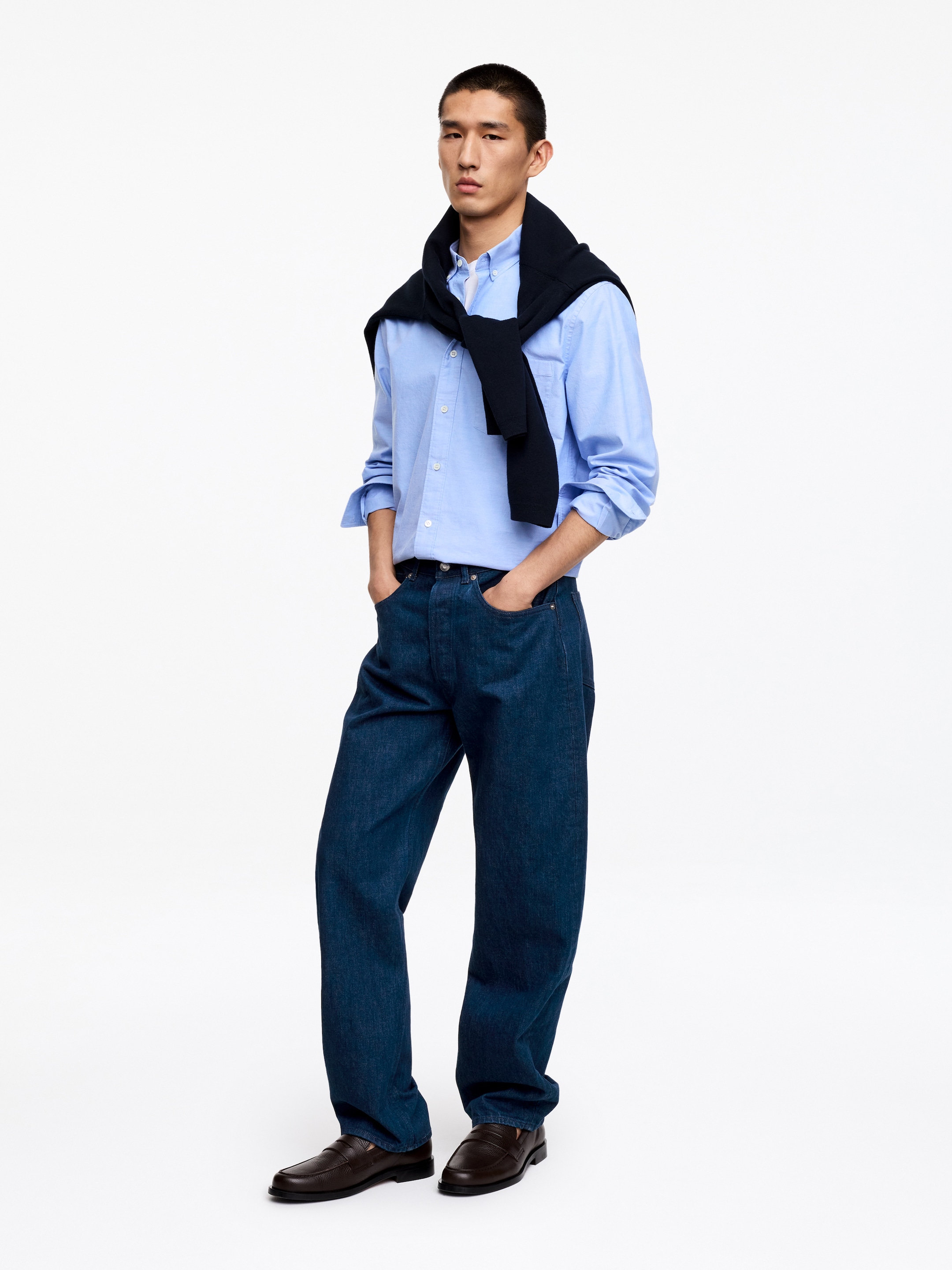 CREEK Barrel Jeans - Dark Blue - Relaxed fit - Men - StillMedia/Lookbook - 7