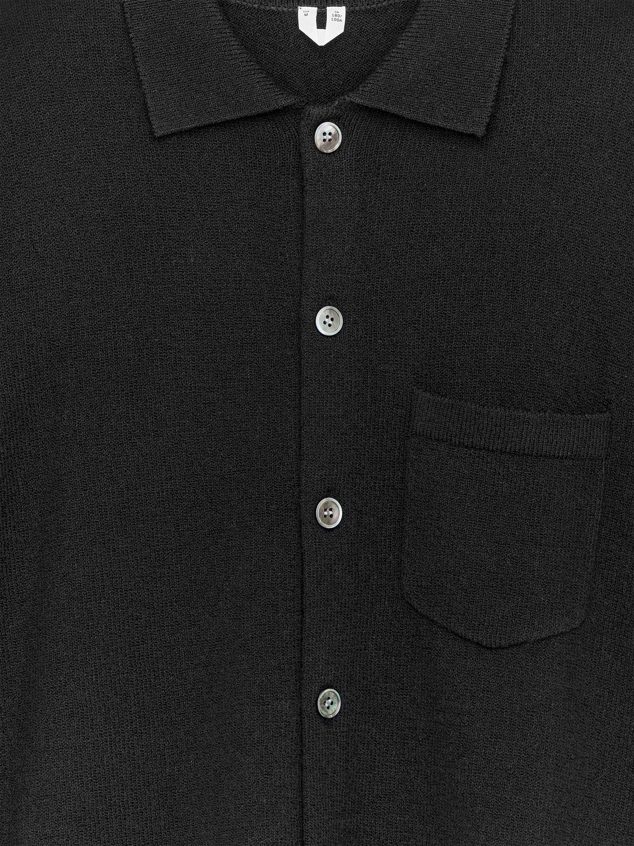 Textured Cotton-Wool Blend Cardigan - Black - Regular fit - Men - StillMedia/DescriptiveDetail - 1
