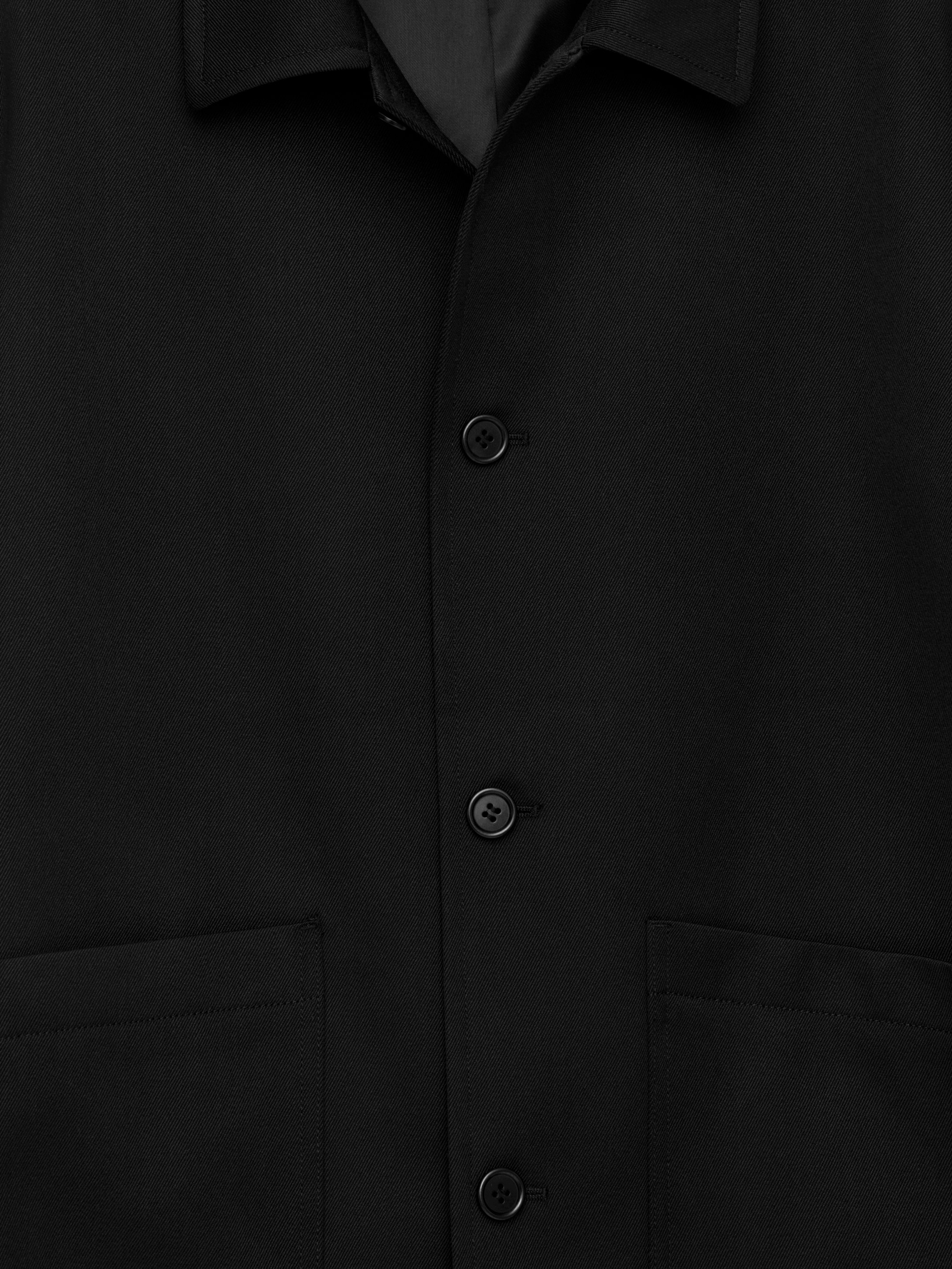 Veste en laine et coton - Noir - Regular fit - Homme - StillMedia/DescriptiveDetail - 2