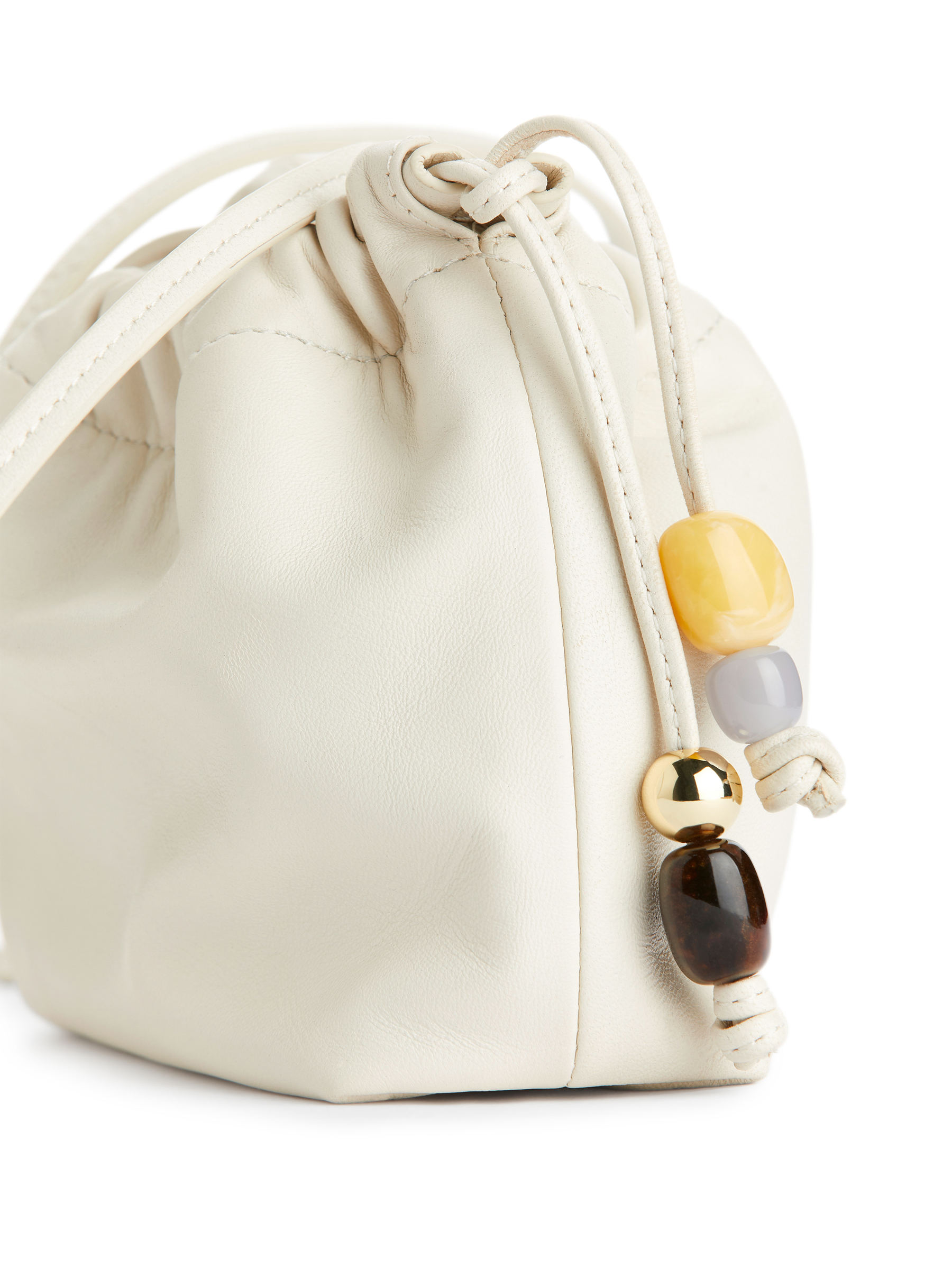 Tasche mit steinbesetztem Kordelzug - Cremeweiß - Damen - StillMedia/DescriptiveDetail - 2