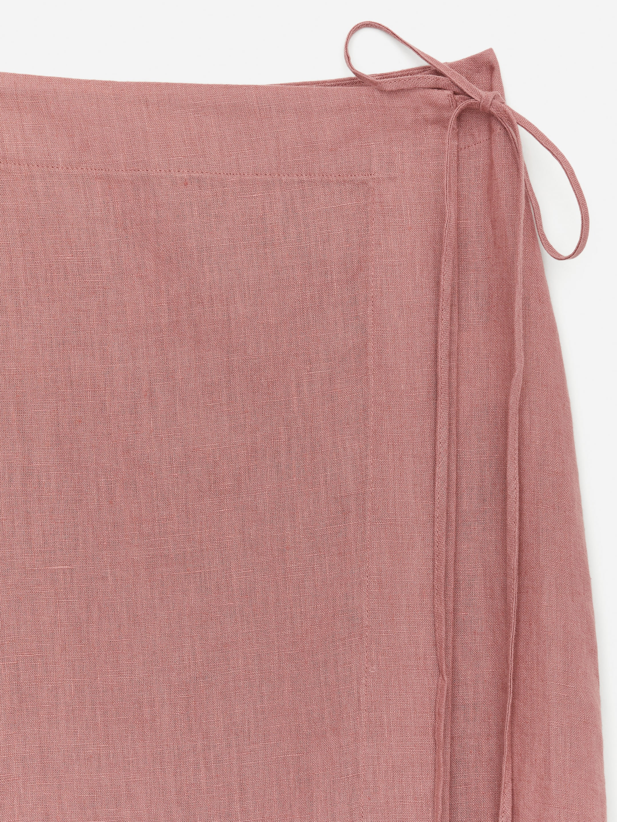 Linen Wrap Skirt - Dusty Pink - Regular fit - Women - StillMedia/DescriptiveDetail - 2