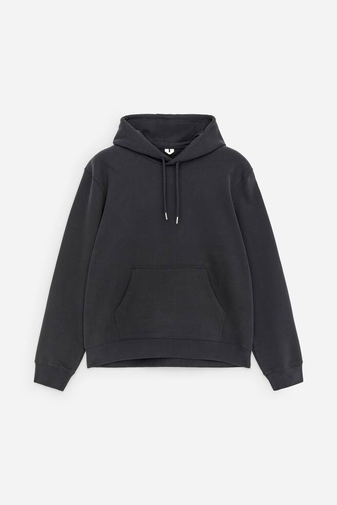 Hooded Sweatshirt - Dark Blue/Grey Melange - 1