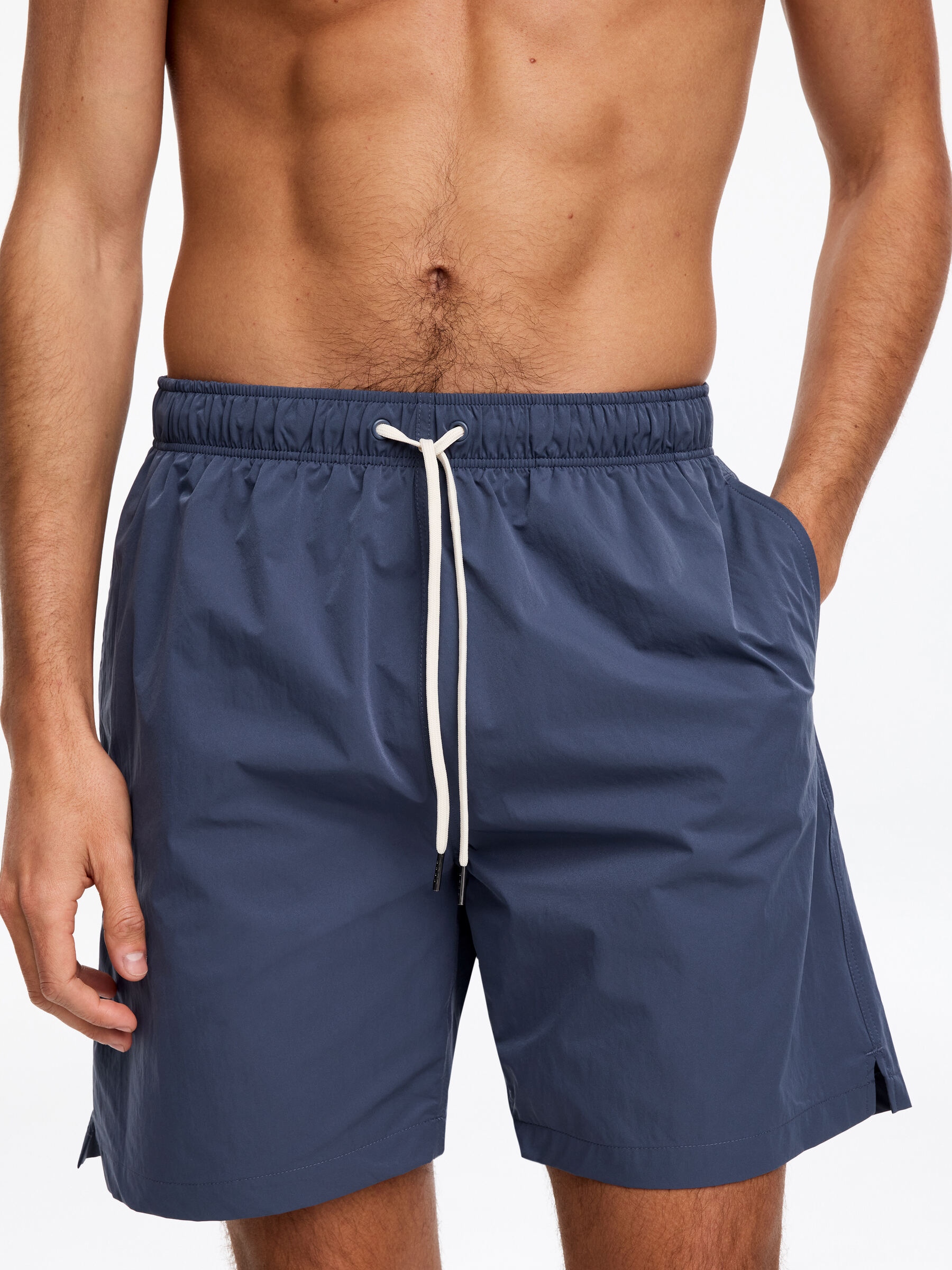 Sporty Swim Shorts - Blue - Regular fit - Men - StillMedia/Lookbook - 9
