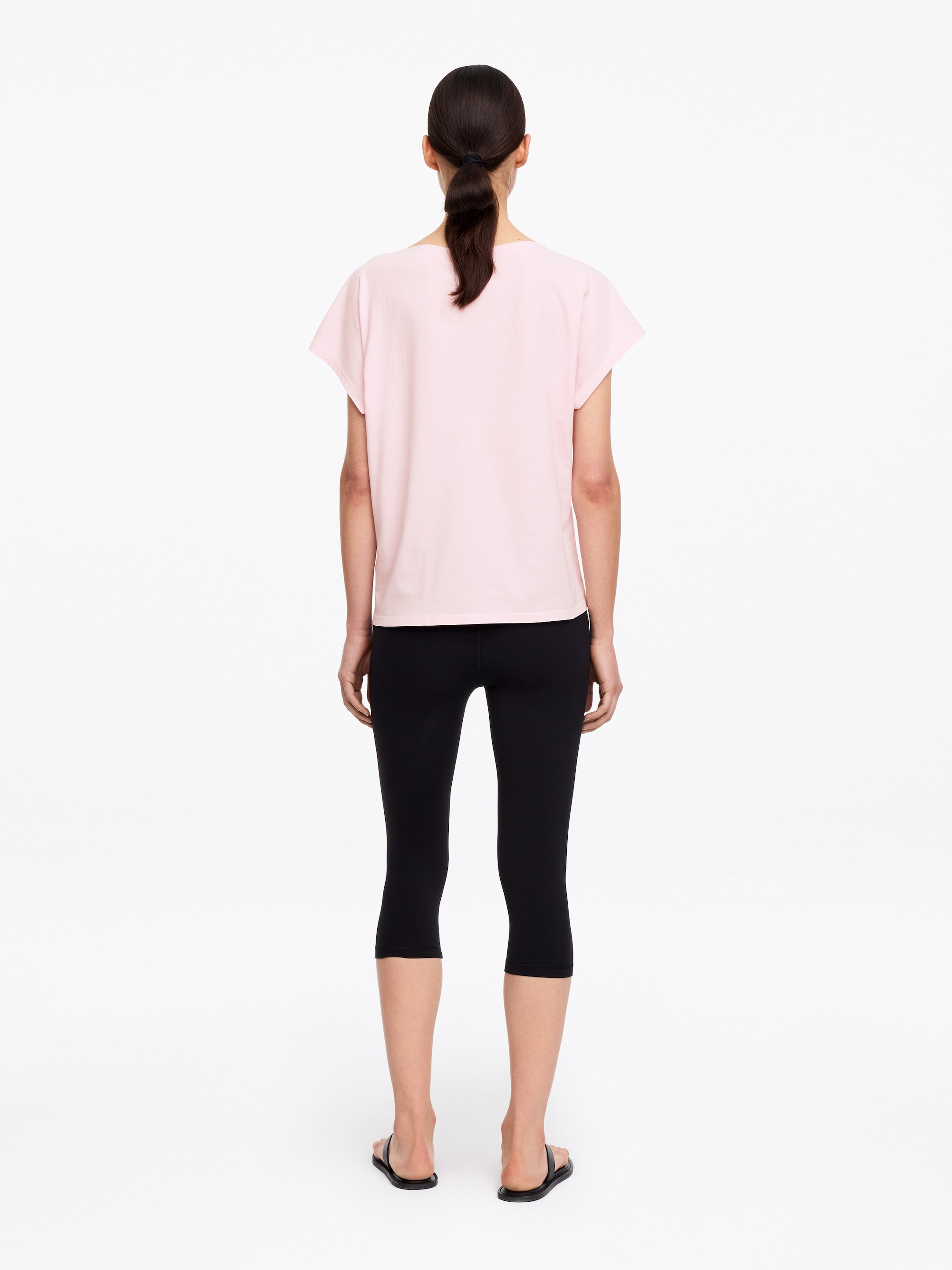 Cap-Sleeve Top - Pink - Loose fit - Women - StillMedia/Lookbook - 2