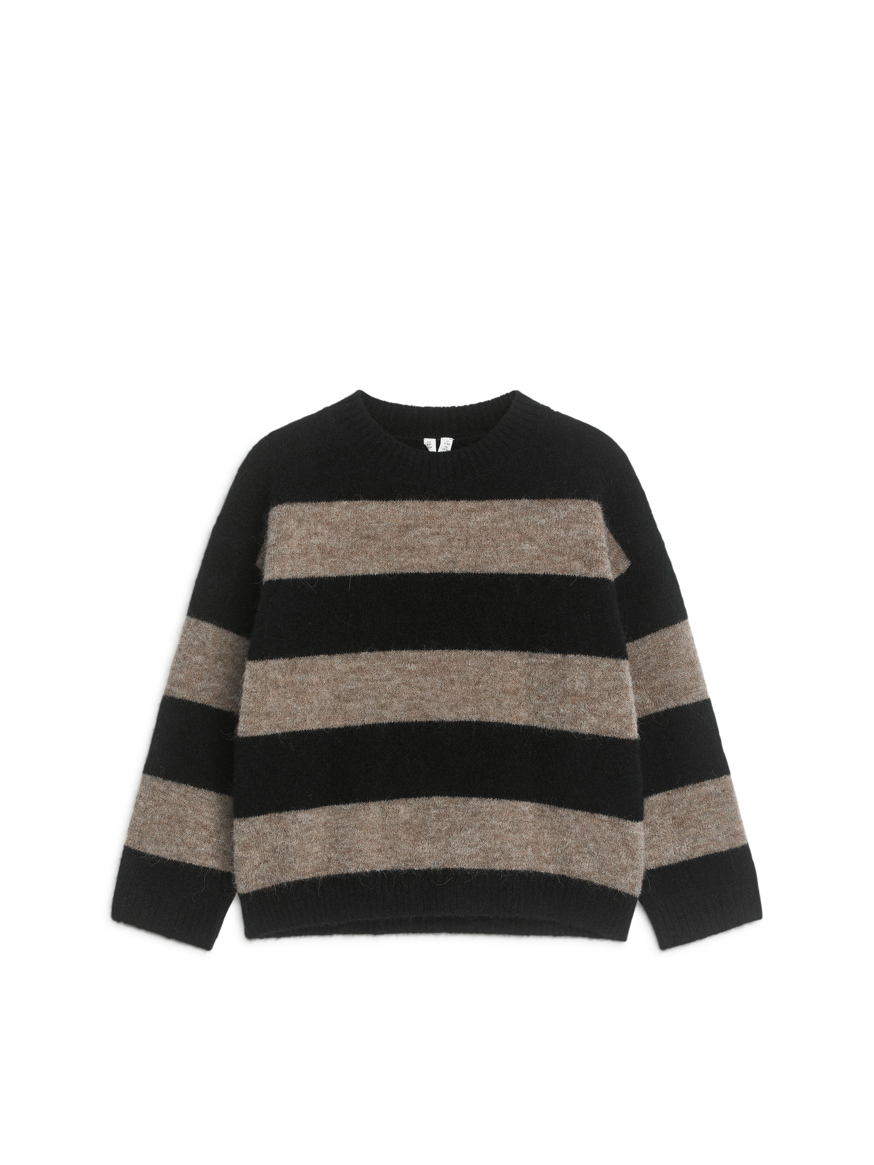 Striped Wool-Alpaca Blend Jumper – Brown/Black – ARKET NO