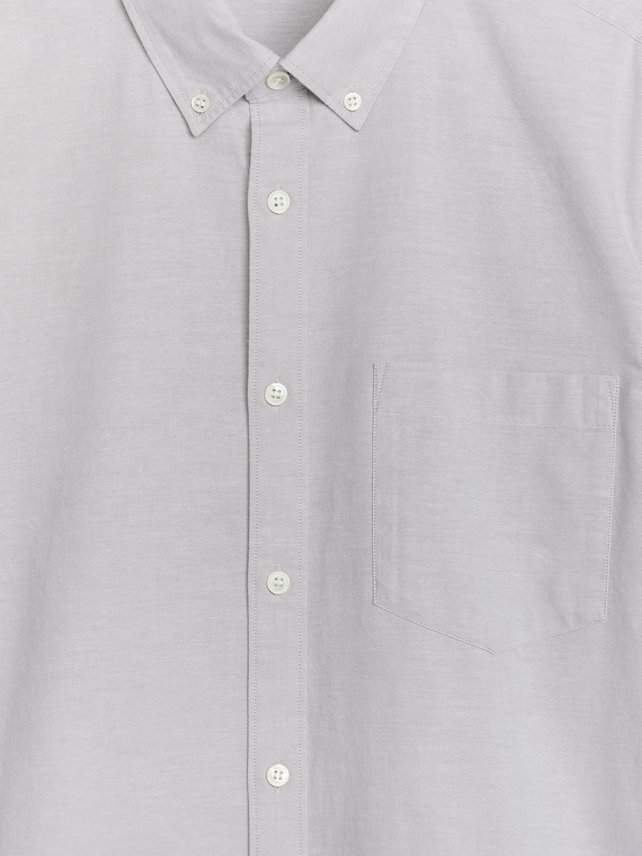 Visa större bild: Oxfordskjorta - Ljusgrå - HERR | H&M SE 7