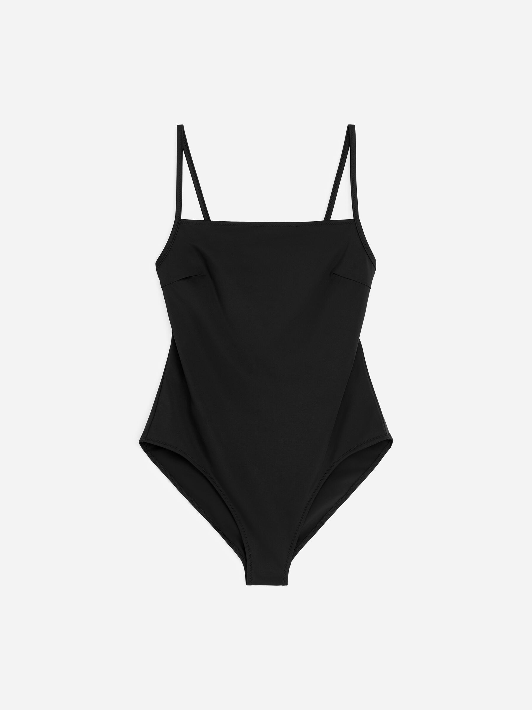 Square-Neck Swimsuit - Black - Women - StillMedia/DescriptiveStillLife - 1