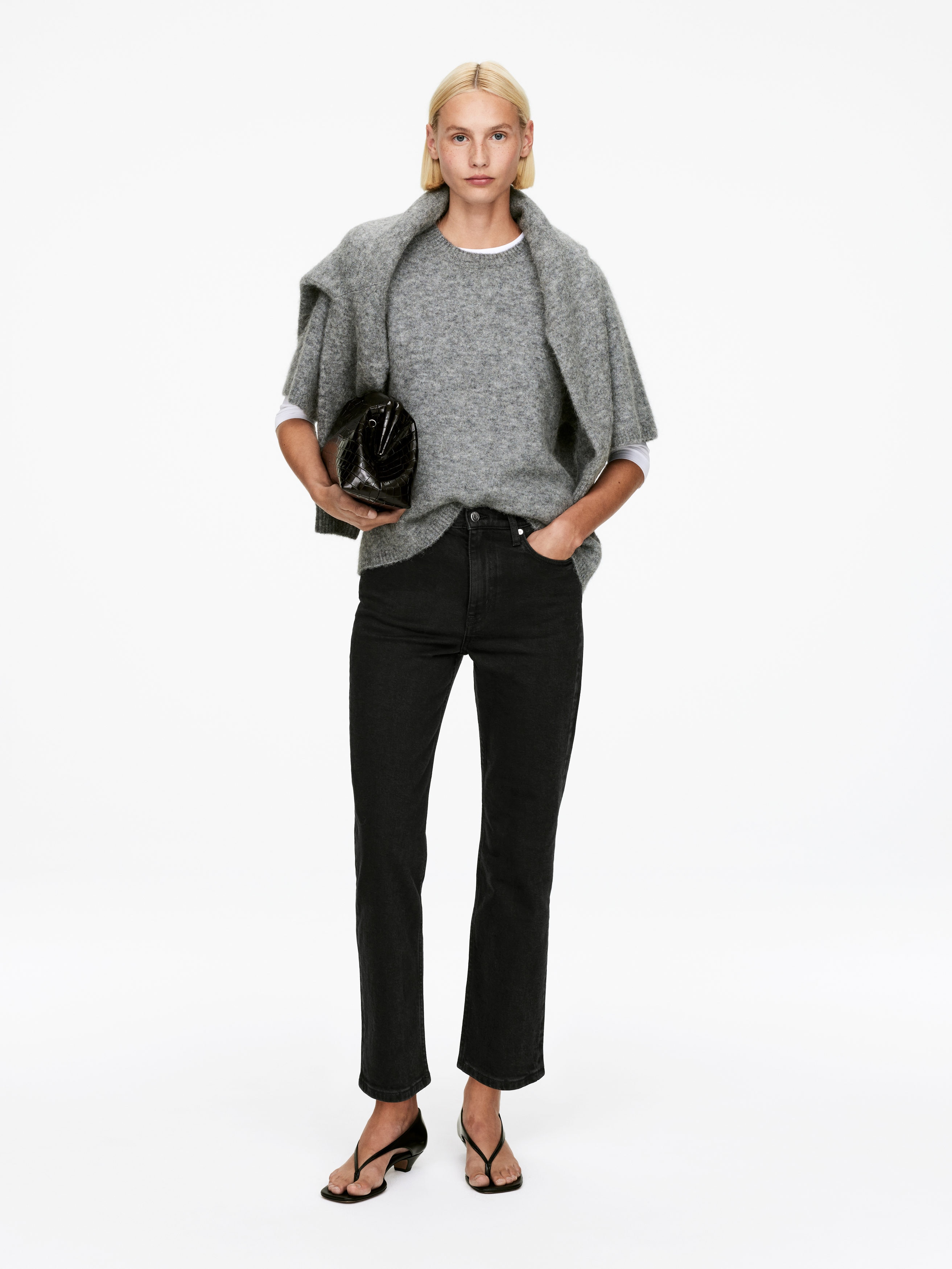 JADE CROPPED Slim Jeans-#000000-16677