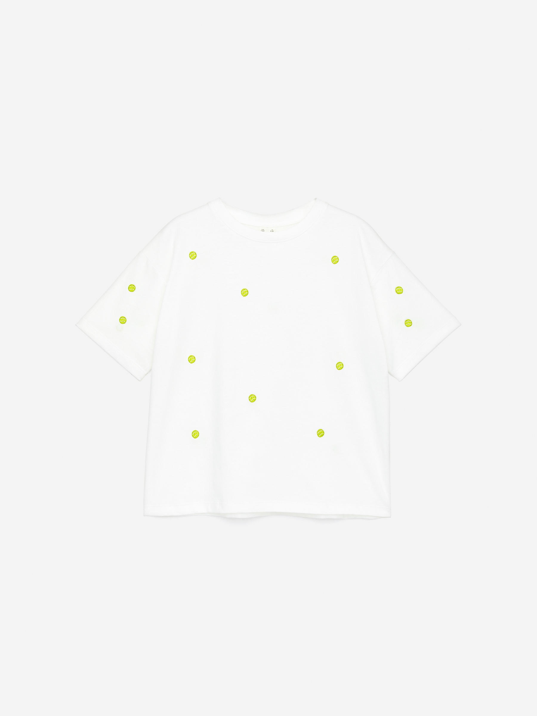 Oversized T-Shirt - White/Tennis balls - Children - StillMedia/DescriptiveStillLife - 1