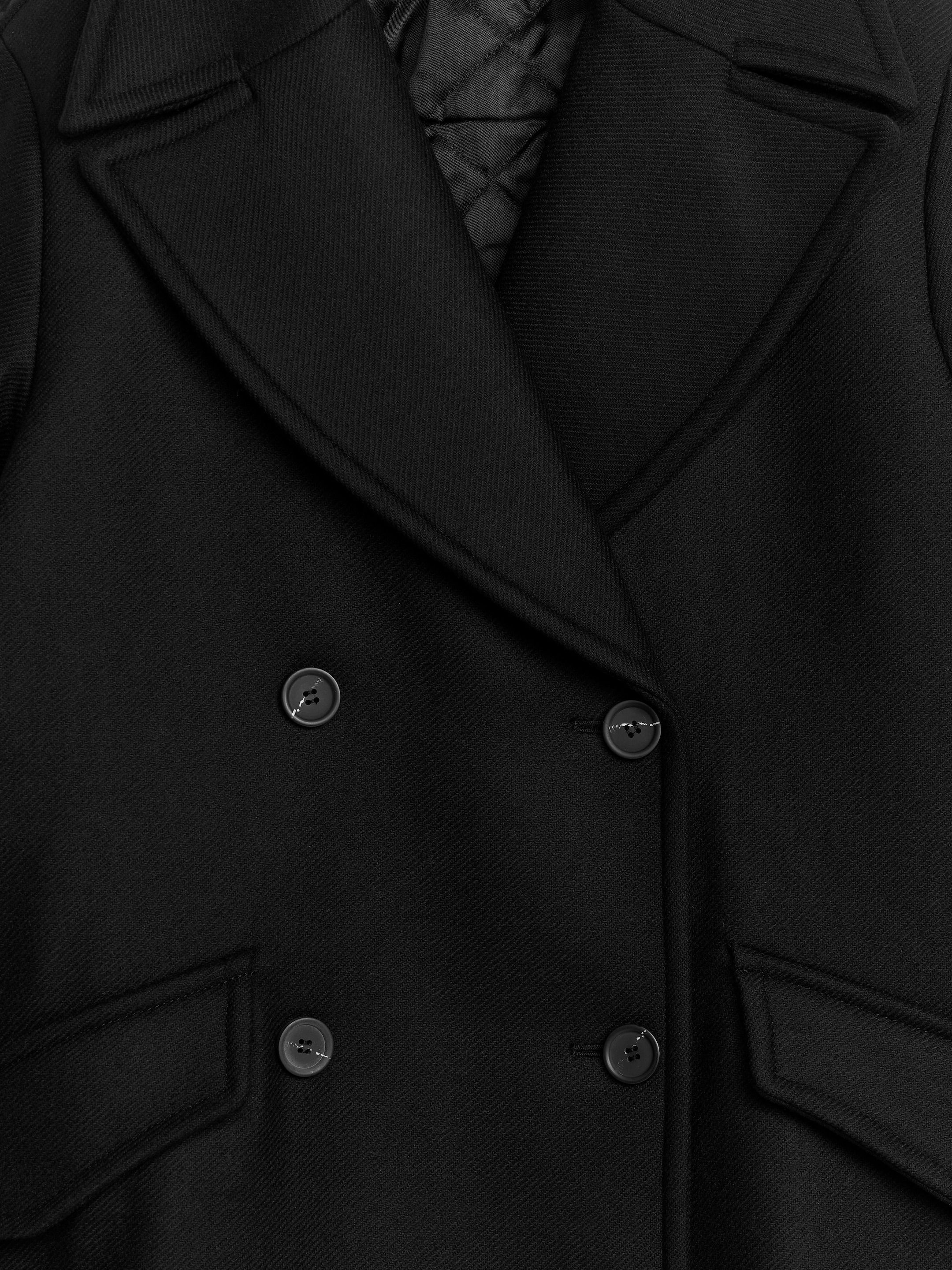 Skepparkavaj i ull - Svart - Regular fit - Women - StillMedia/DescriptiveDetail - 1
