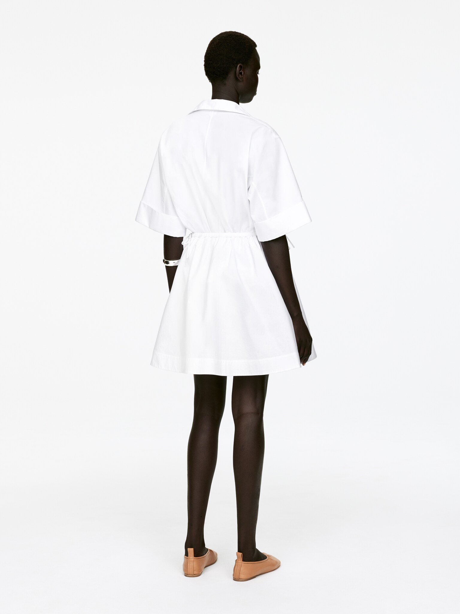 Mini-jupe en coton - Blanc/Bleu/Blanc - 6