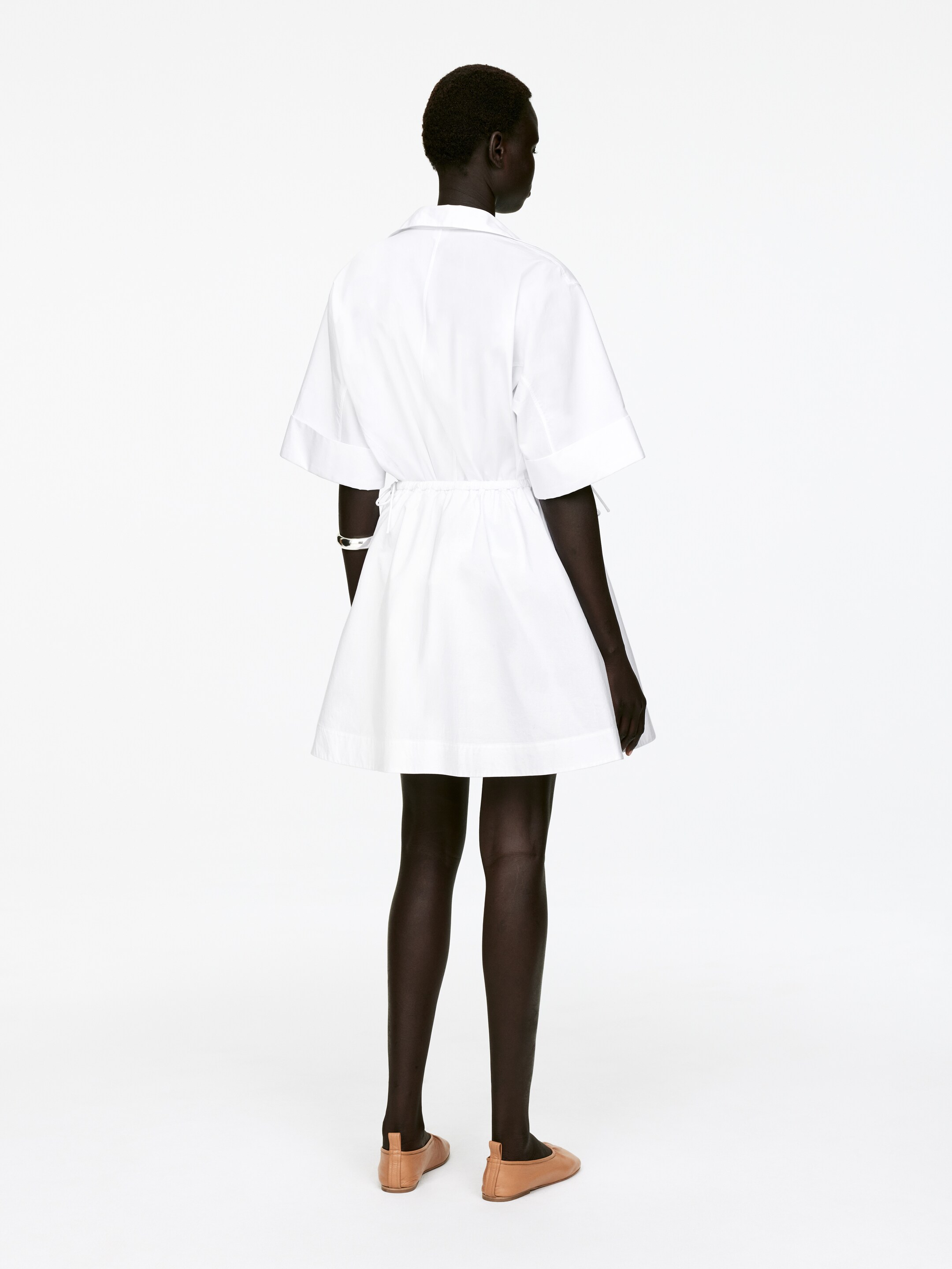 Ver imagem maior: Minissaia de algodão - Branco - SENHORA | H&M PT 2