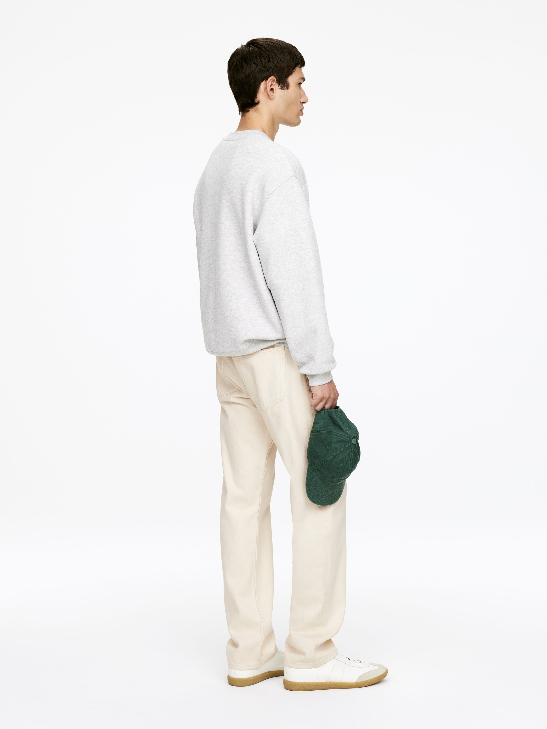 OCEAN Loose Straight Jeans - Ecru - Loose fit - Men - StillMedia/Lookbook - 35
