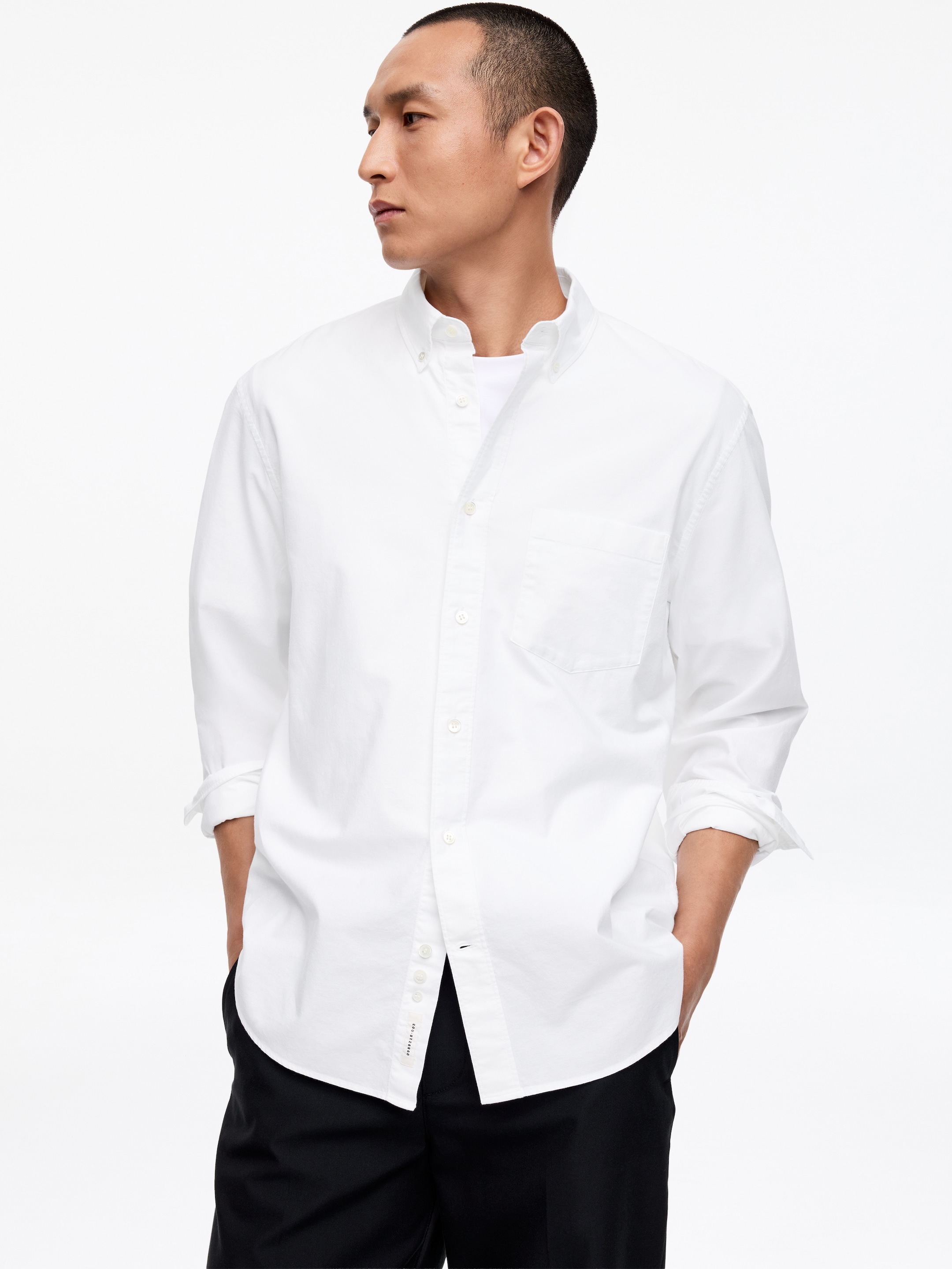 Regular Oxford Shirt - White - Regular fit - Men - StillMedia/Lookbook - 41