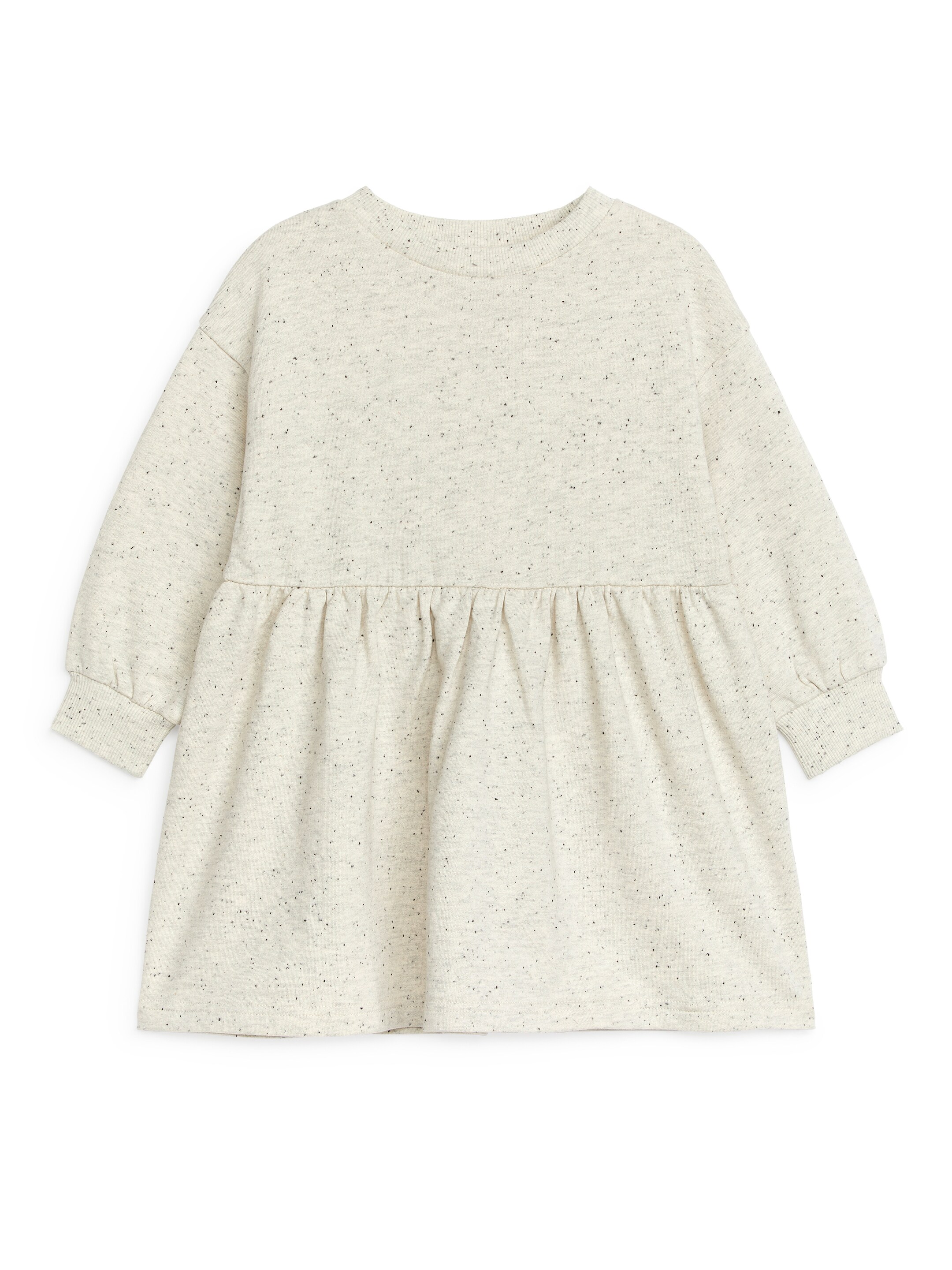Ingrandisci l'immagine: Oversized Sweatshirt Dress - Off White/Neps - BAMBINO | H&M CH 1