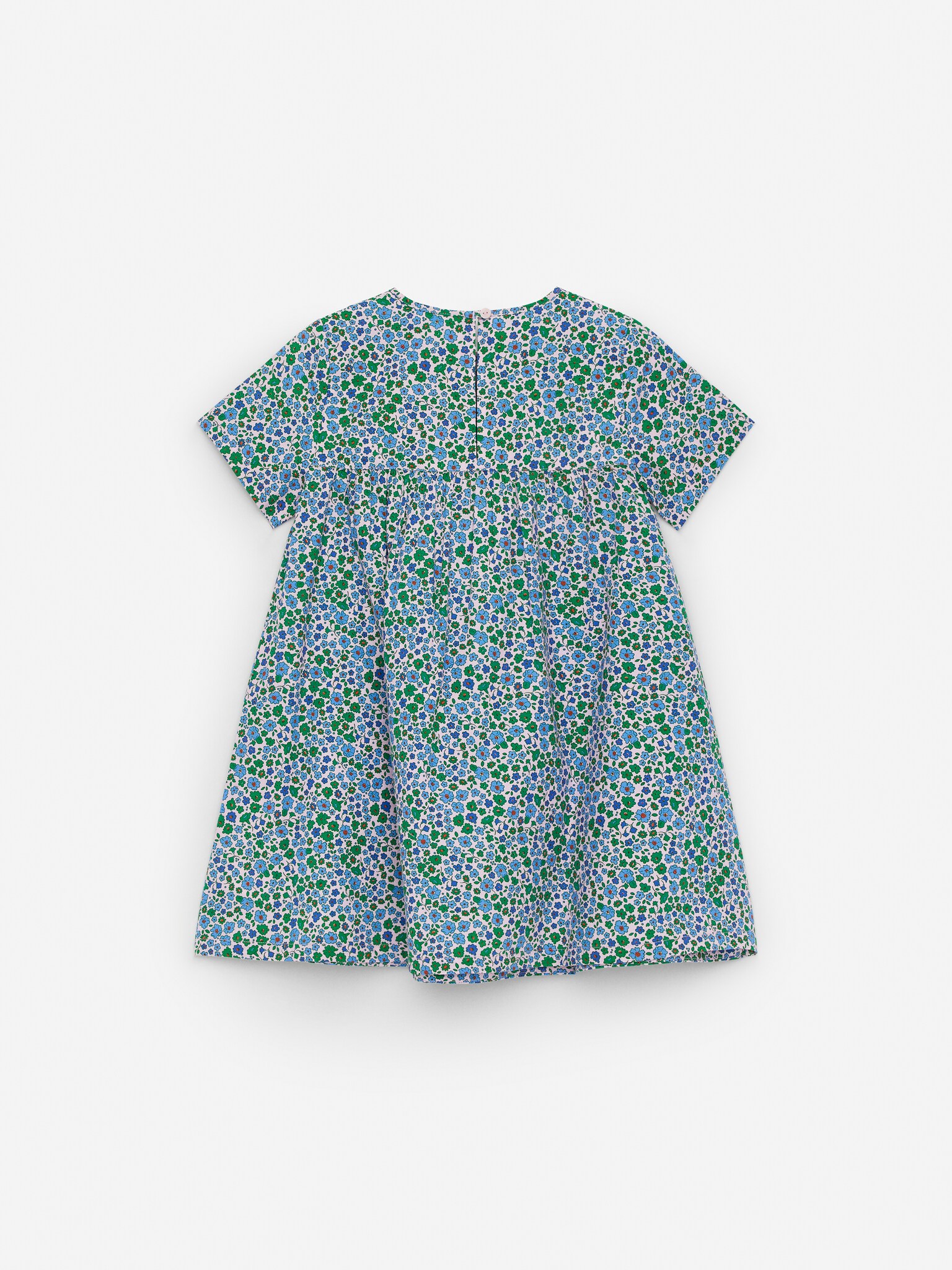 Baumwollkleid - Rosa/Geblümt/Rosa/Rot/Flieder/weiß - 4