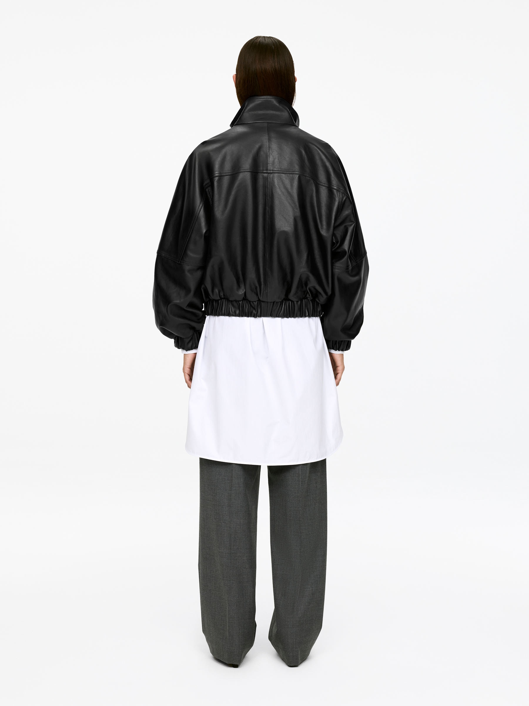 Läderjacka - Svart - Oversized - Women - StillMedia/Lookbook - 5
