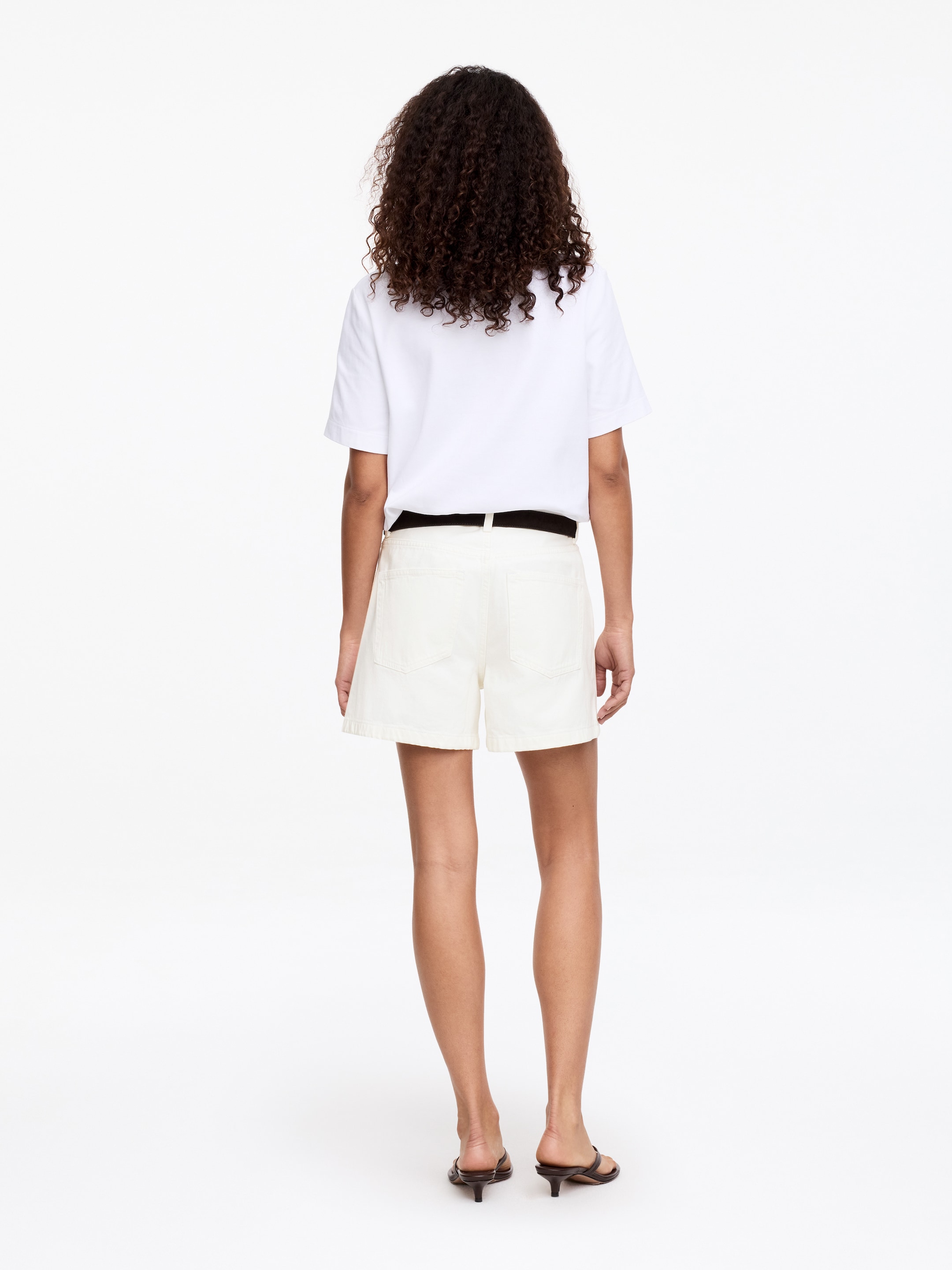 Short en jean - Blanc - Regular fit - Femme - StillMedia/Lookbook - 5