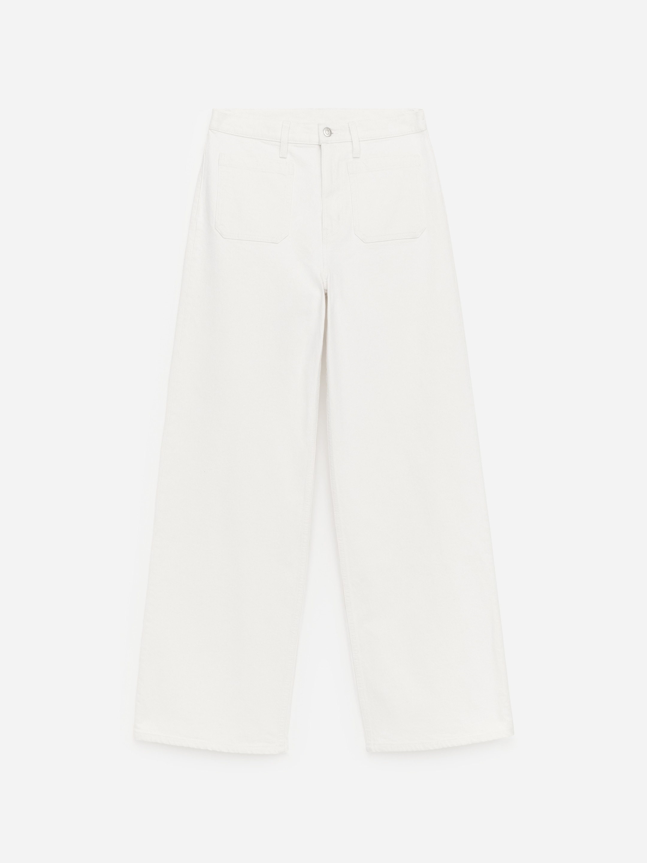LUPINE Flared Jeans-White-18994