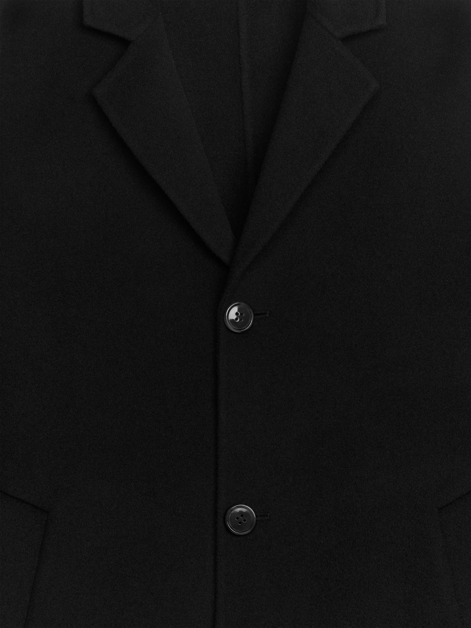 Cappotto in tessuto doppiato di misto lana - Nero - Regular fit - Men - StillMedia/DescriptiveDetail - 1