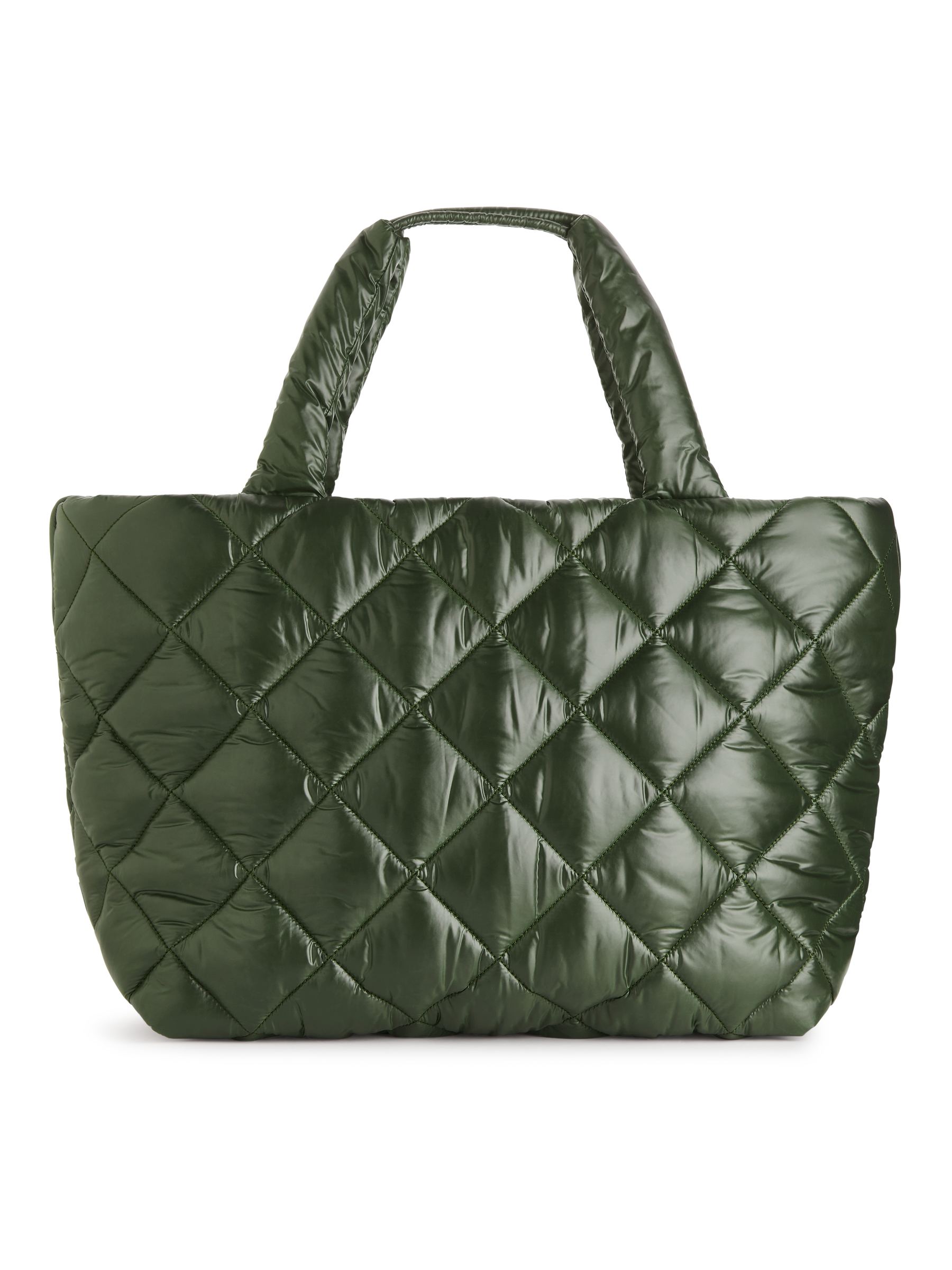 Quilted Tote - Dark Green - Women - StillMedia/DescriptiveStillLife - 1