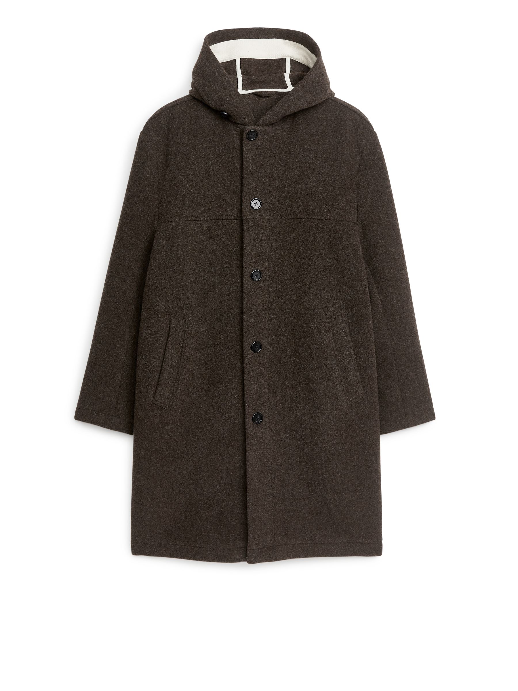 Dufflecoat mit Kapuze - Braun meliert - Regular Fit - Herren - StillMedia/DescriptiveStillLife - 4