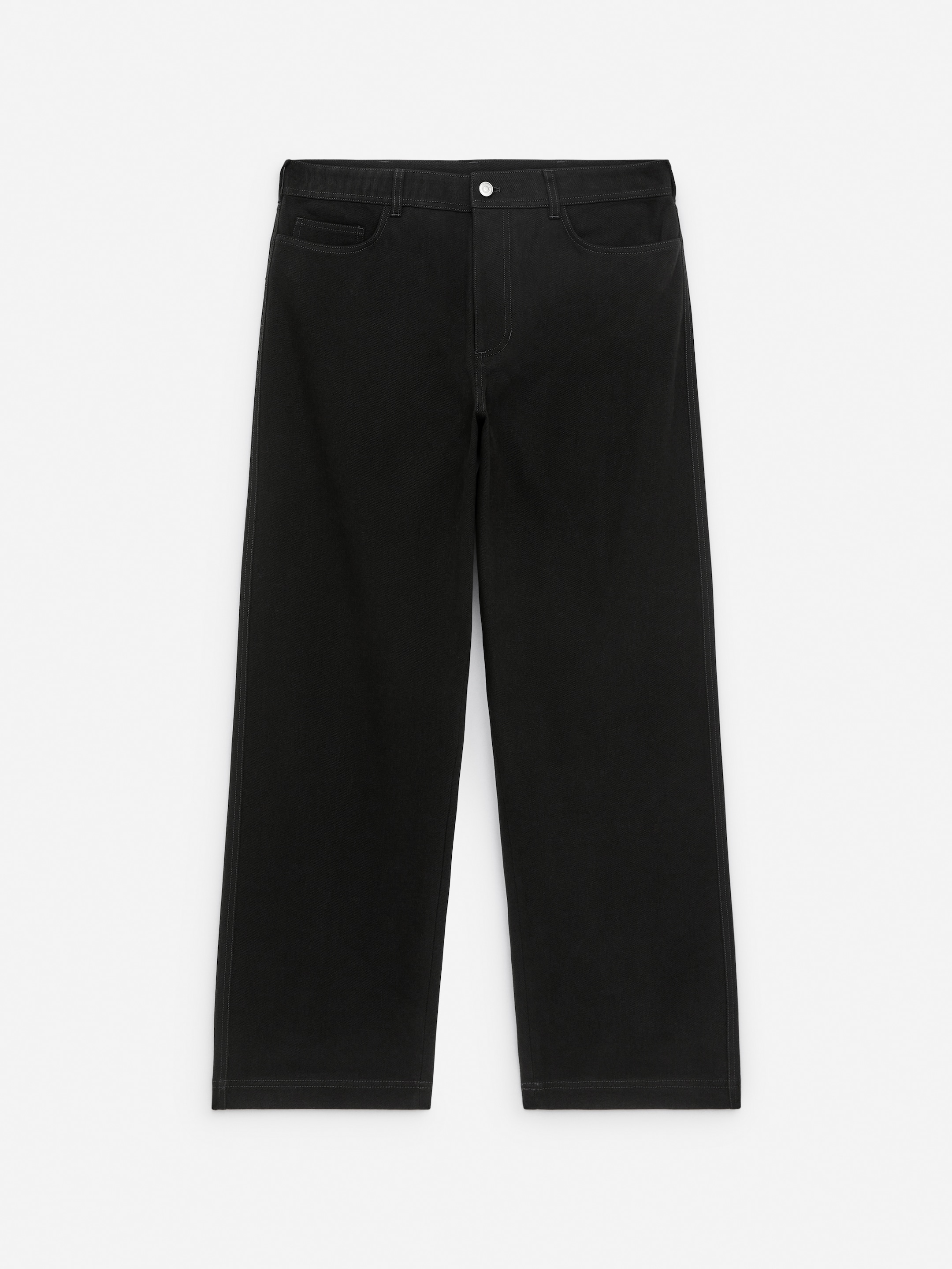 Loose-Fit 5-Pocket Trousers - Off Black - Loose fit - Men - StillMedia/DescriptiveStillLife - 2