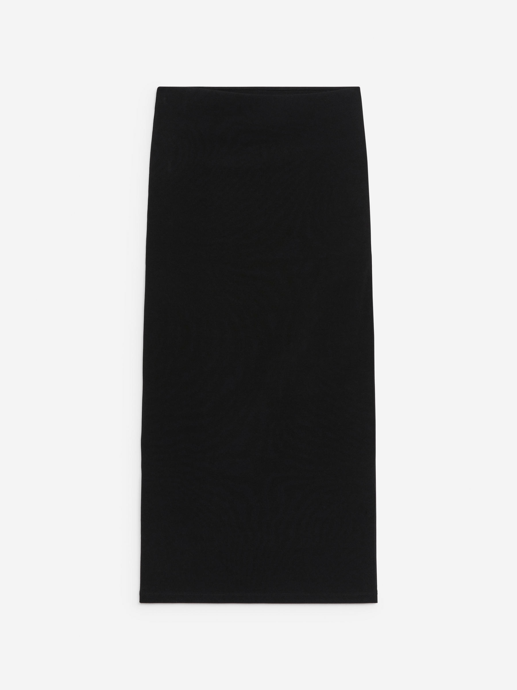 Ribbed Tube Dress-Black-7976
