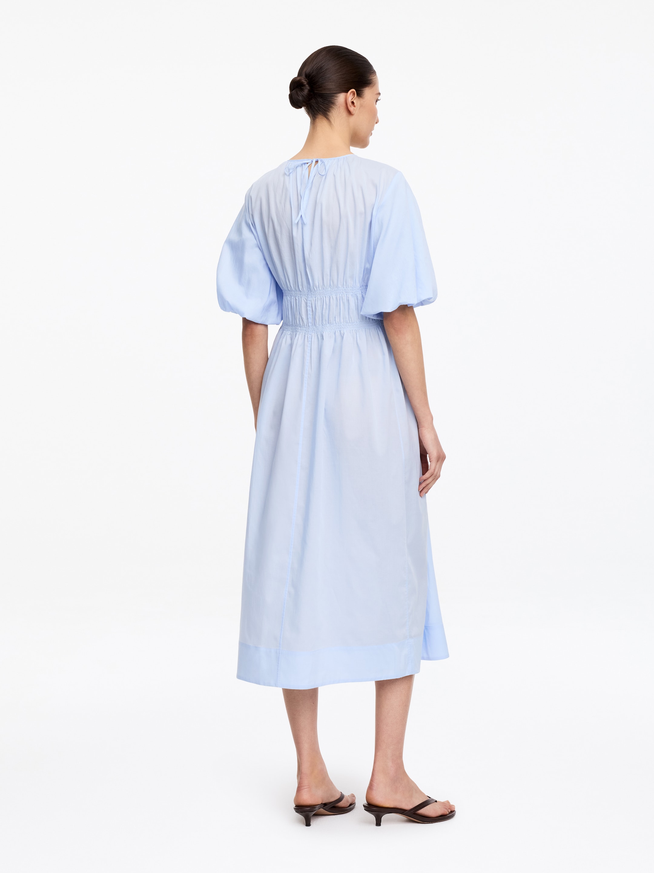 Lyocell-Cotton Maxi Dress - Light Blue - Regular fit - Women - StillMedia/Lookbook - 3