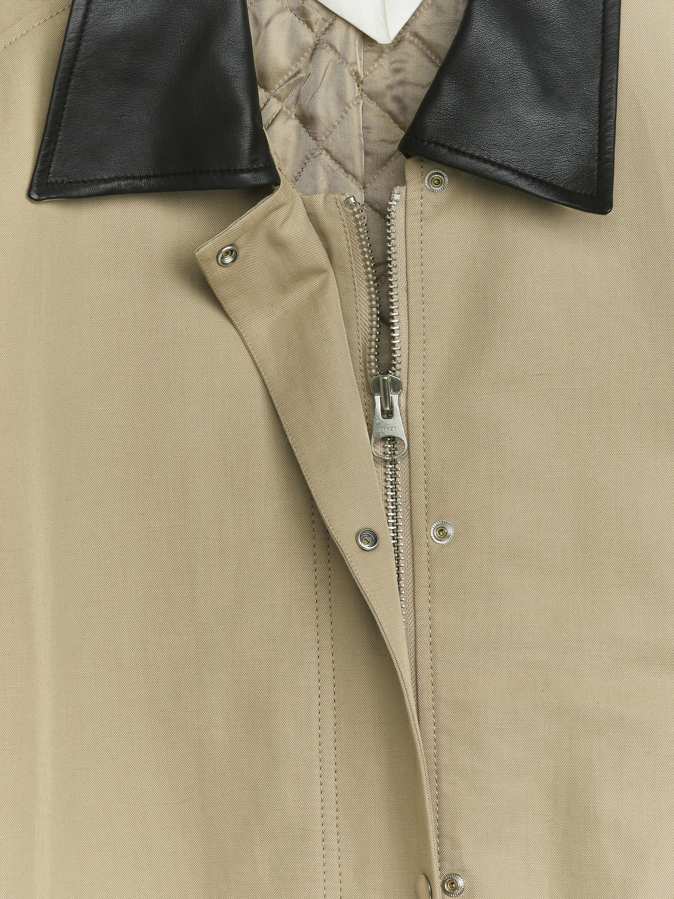 View larger image: Maxi Linen-Cotton Coat - Beige - Ladies | H&M GB 3