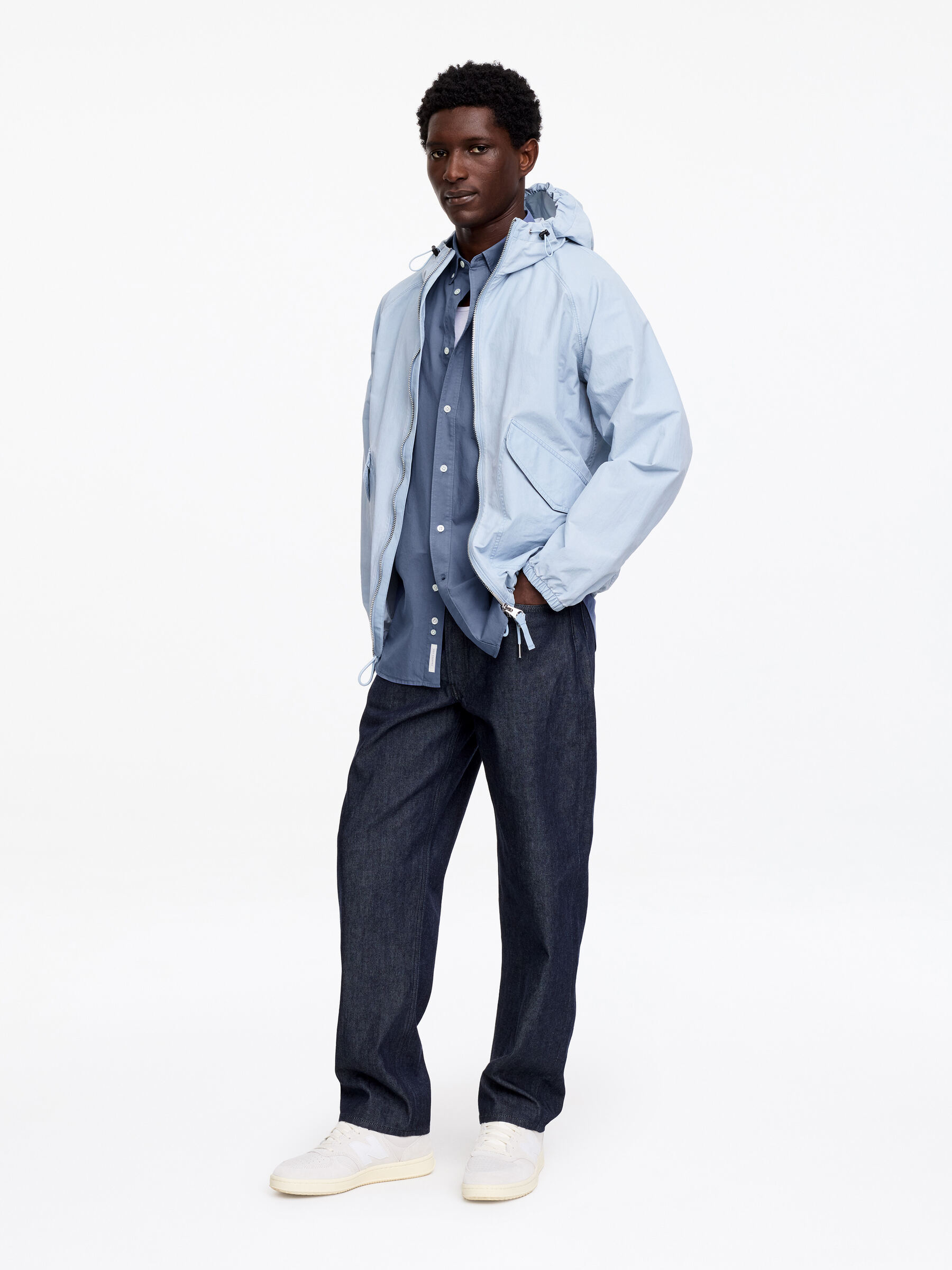 Camisa de popelina holgada - Azul medio - Corte relajado - Men - StillMedia/Lookbook - 3