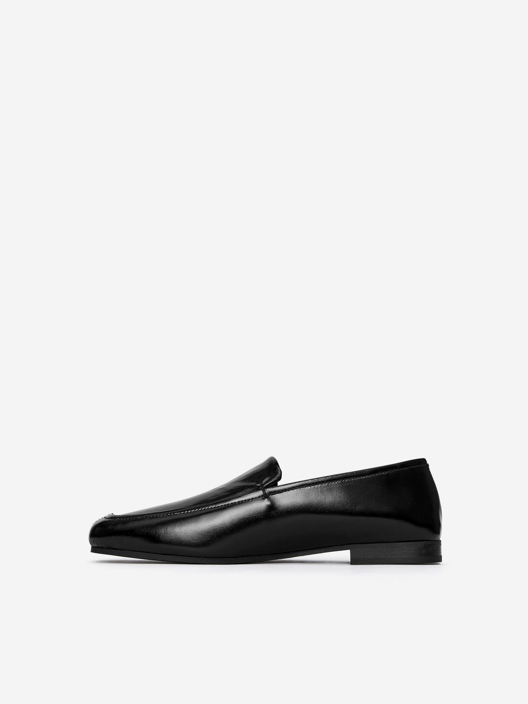 Lacquered Leather Loafers - Black - Women - StillMedia/DescriptiveStillLife - 1
