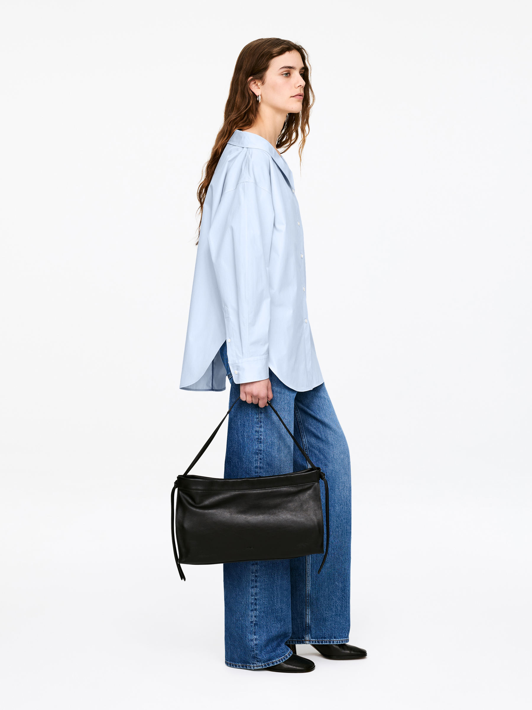 Open-Neck Blouse - Blue - Regular fit - Women - StillMedia/Lookbook - 4