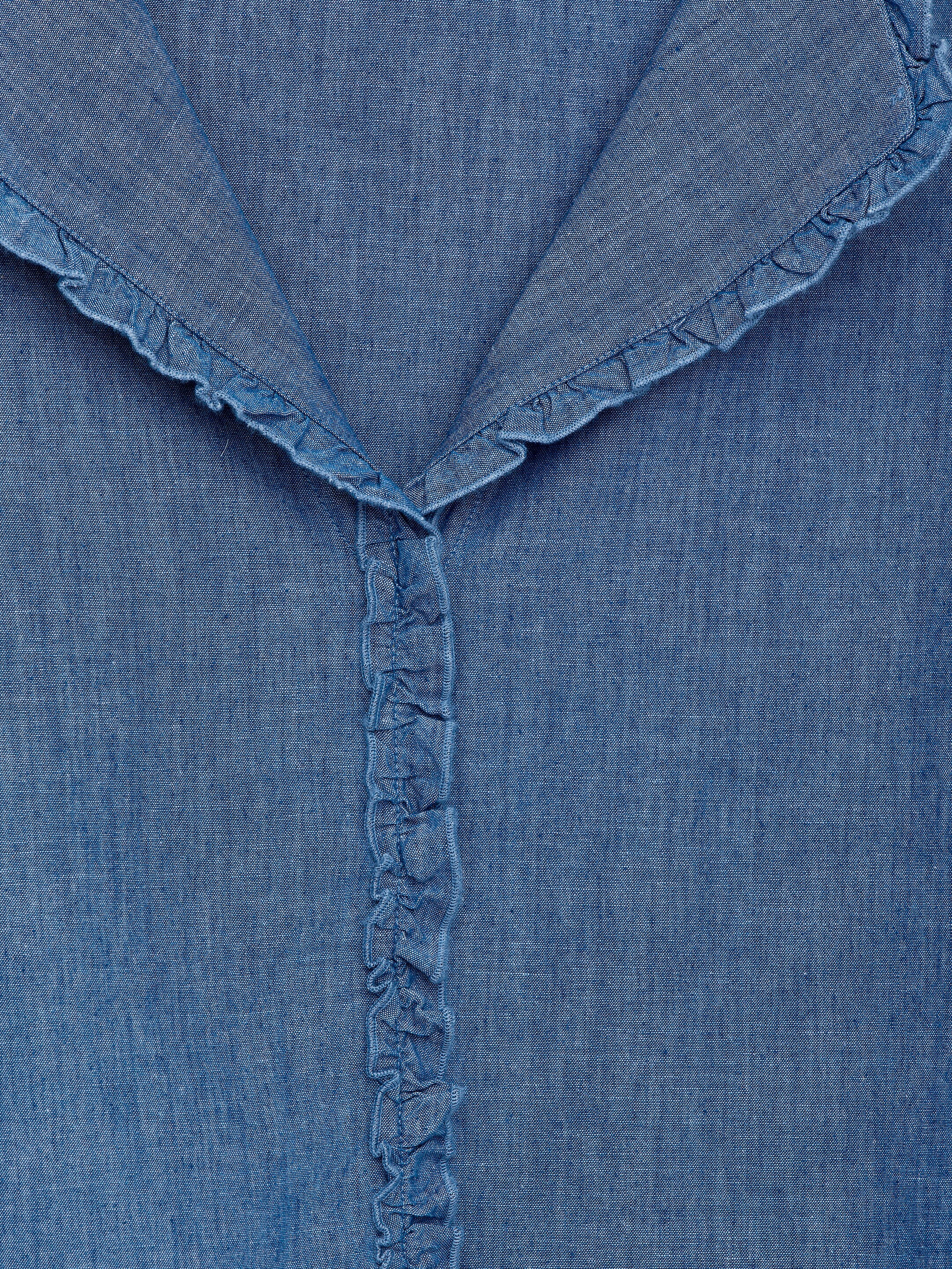 Vis større bilde: Bluse med volanger - Blå - DAME | H&M NO 7