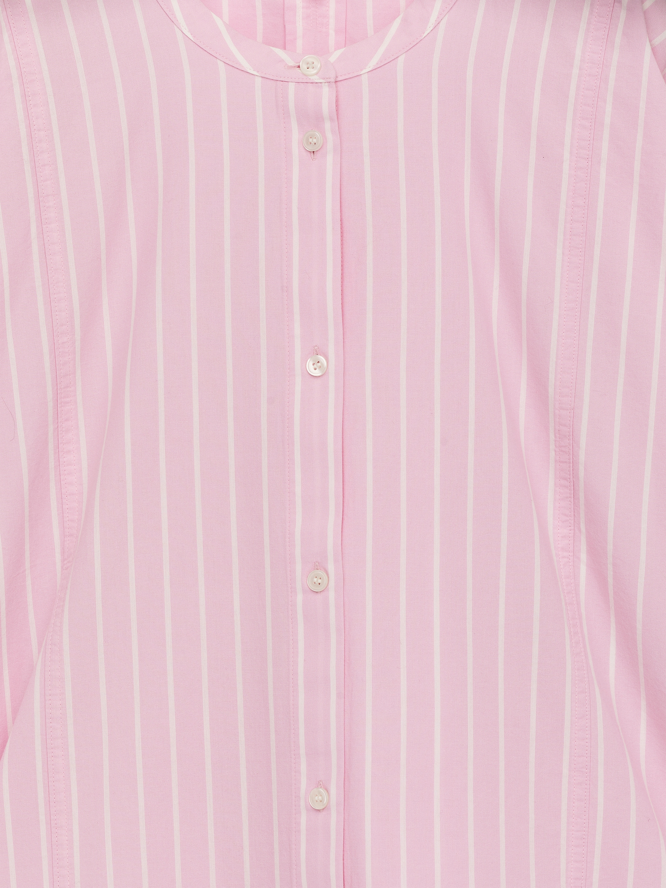 Chemise sans col - Rose/Blanc - Regular fit - Femme - StillMedia/DescriptiveDetail - 1