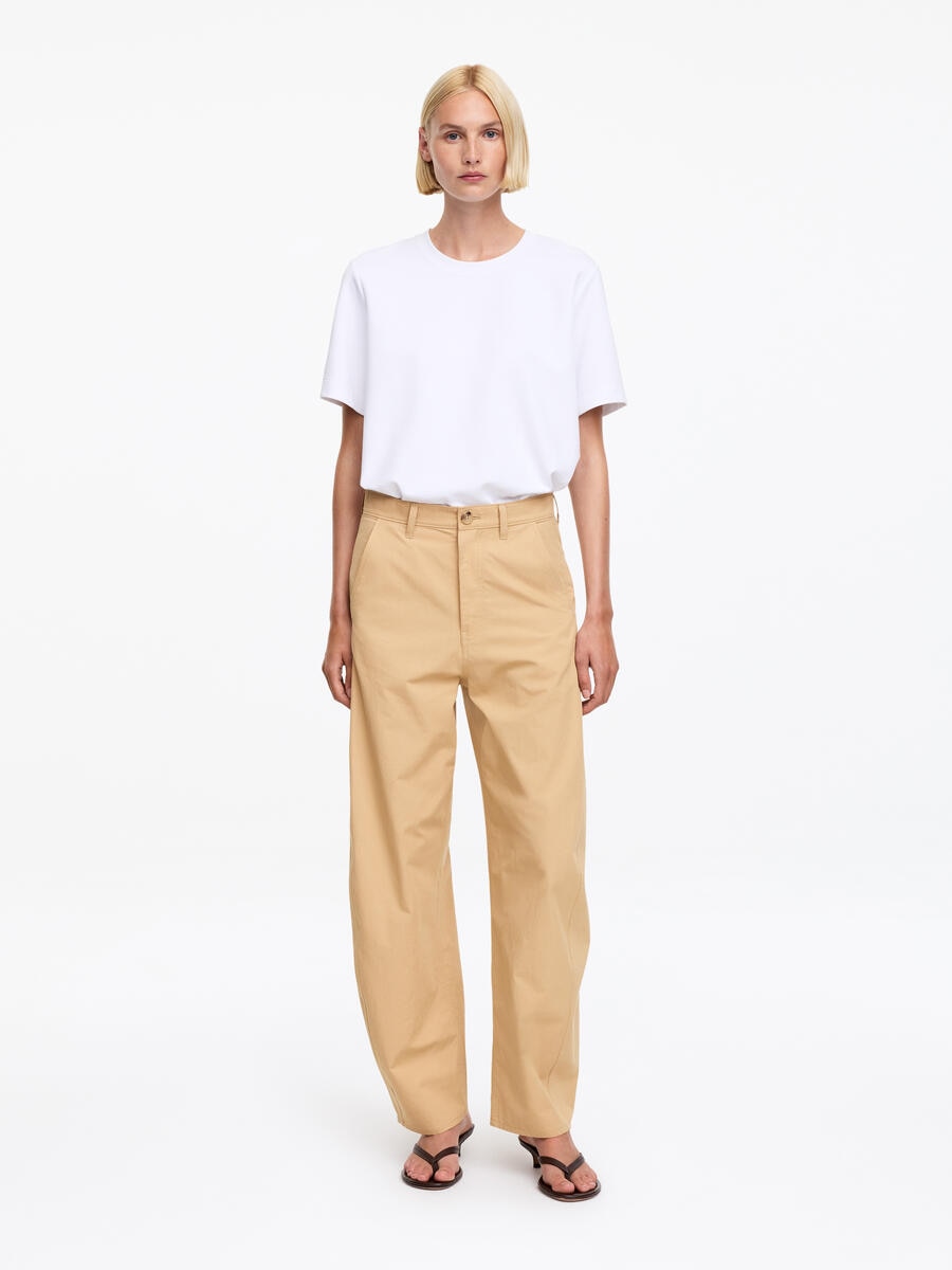 ARKET Women's  Barrel-Leg Trousers Beige,  size 36