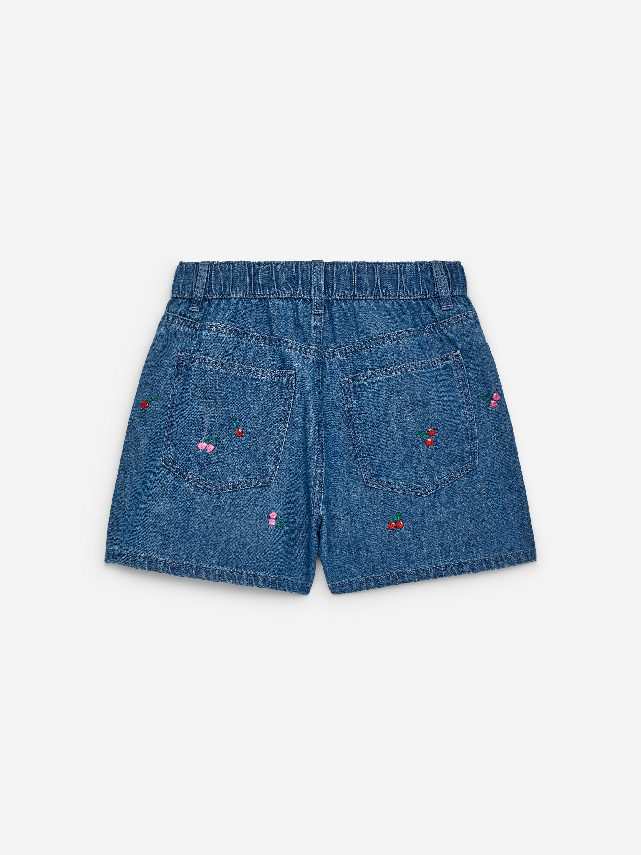 Zobraziť väčší obrázok: Vyšívané denimové šortky - Modrá/Čerešne - DETI | H&M SK 2