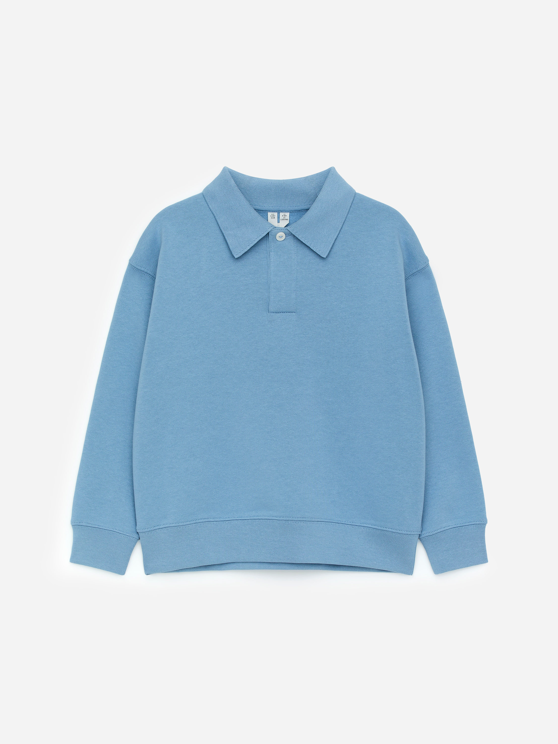 Cotton Polo Shirt-#798DB2-17288