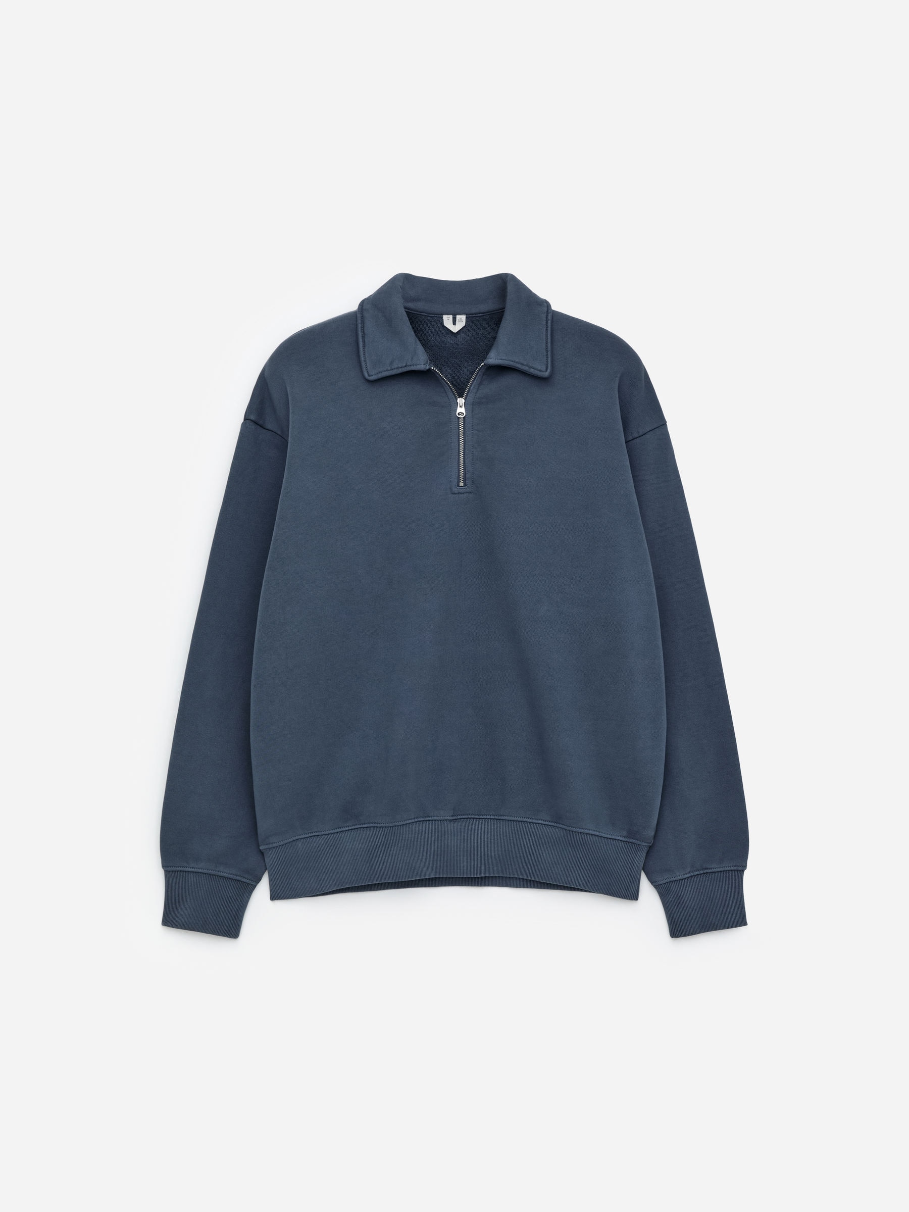 Half Zip Polo Shirt-#545B6F-17480