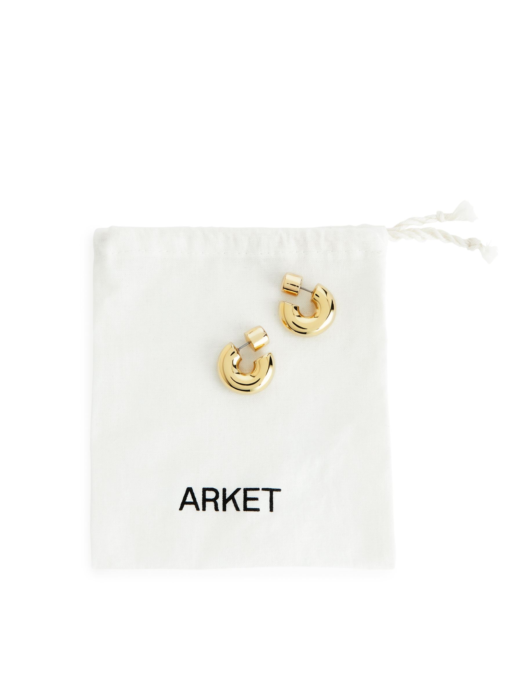 Pendientes de aro chapado en oro - Dorado - Women - StillMedia/DescriptiveDetail - 2