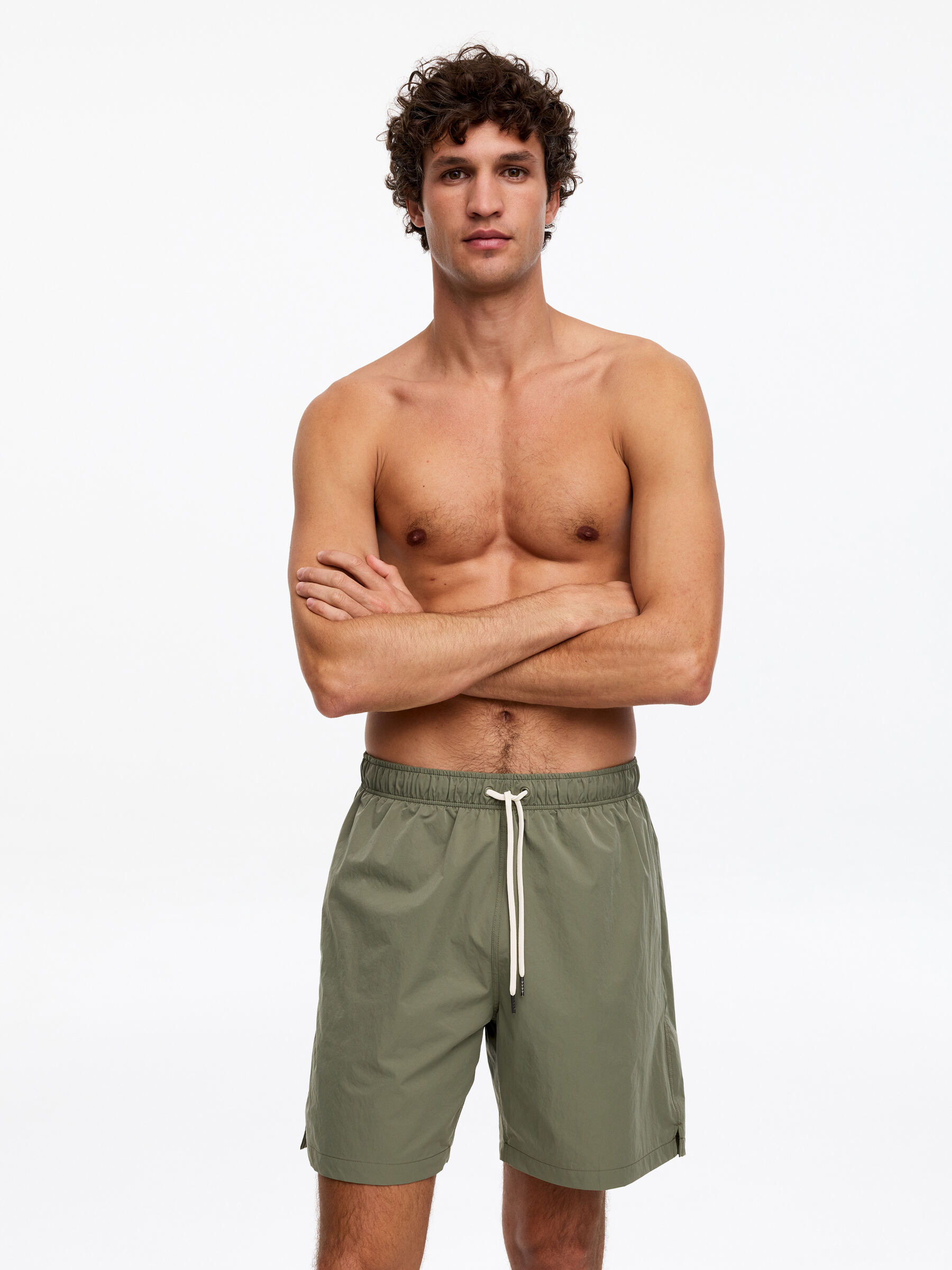 Short de bain sportif - Vert kaki - Regular fit - Homme - StillMedia/Lookbook - 2