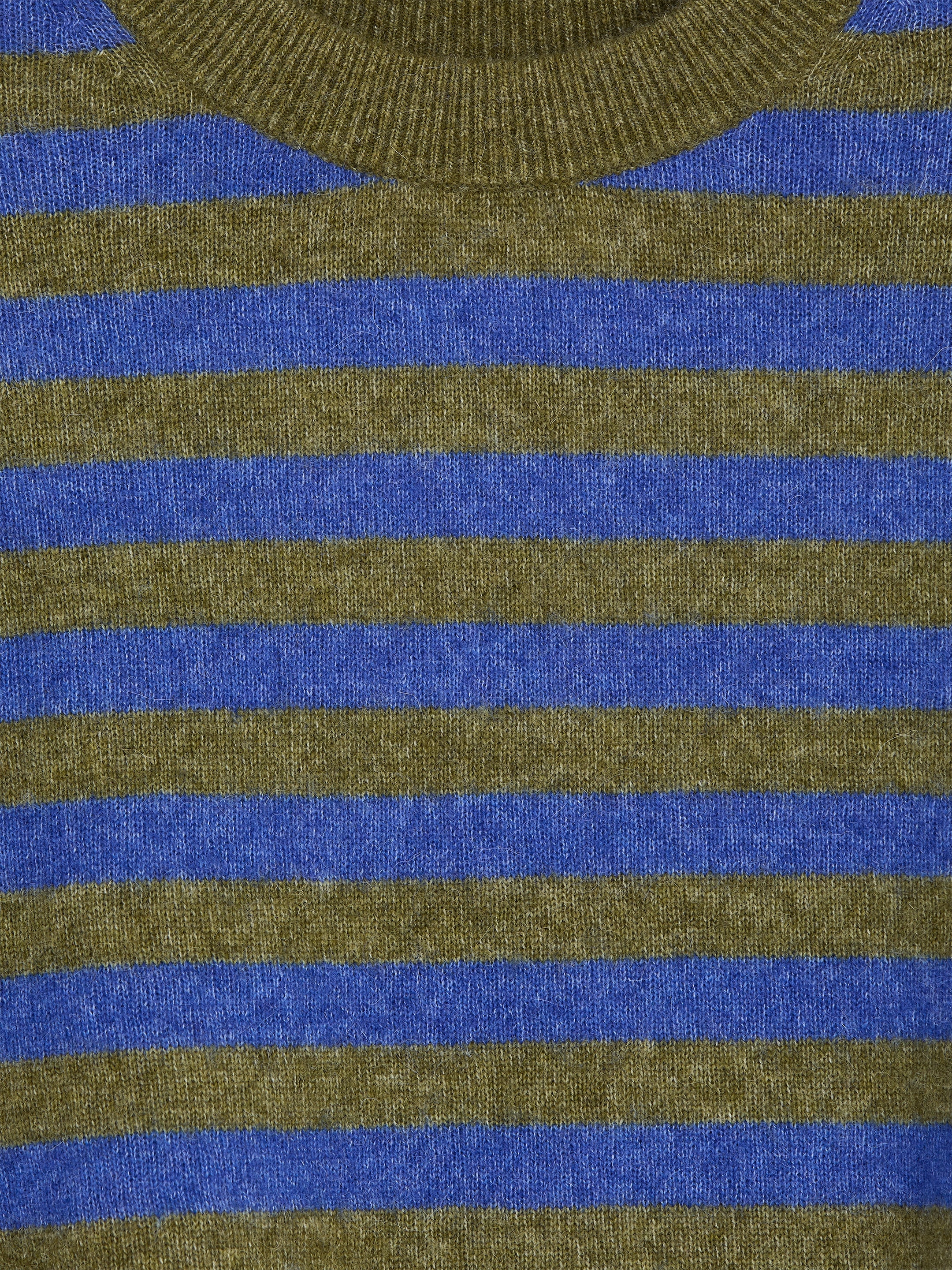 Wool Alpaca Blend Jumper - Blue/Khaki Green - Relaxed fit - children - StillMedia/DescriptiveDetail - 2